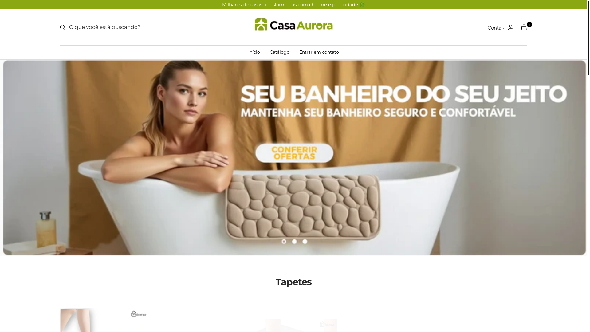 website screenshot of https://lojacasaaurora.store/