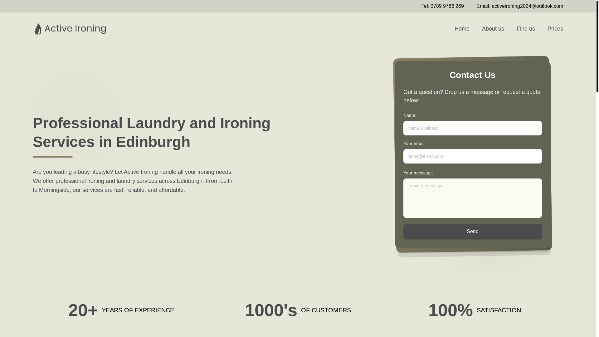 website screenshot of https://activeironing.pages.dev/