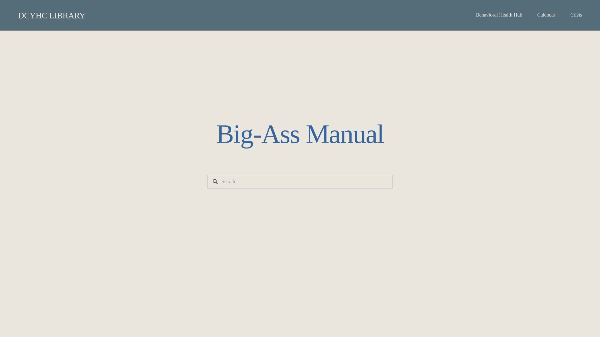 website screenshot of https://bigassmanual.com/