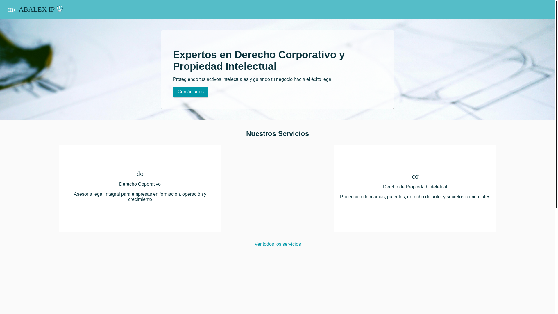 website screenshot of https://abalex.com.ar/