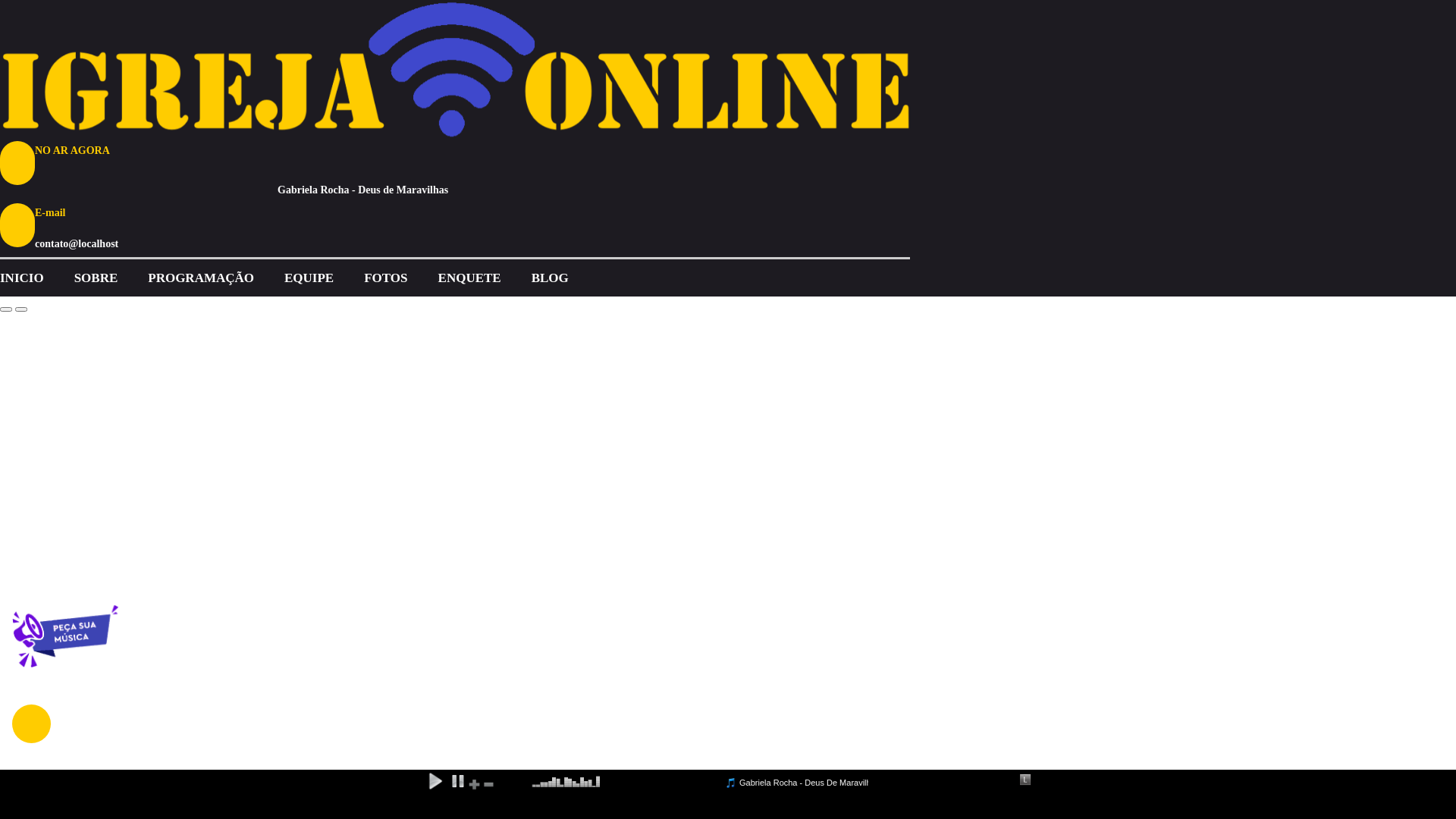website screenshot of https://radiopalavrasdavidaeterna.com.br/