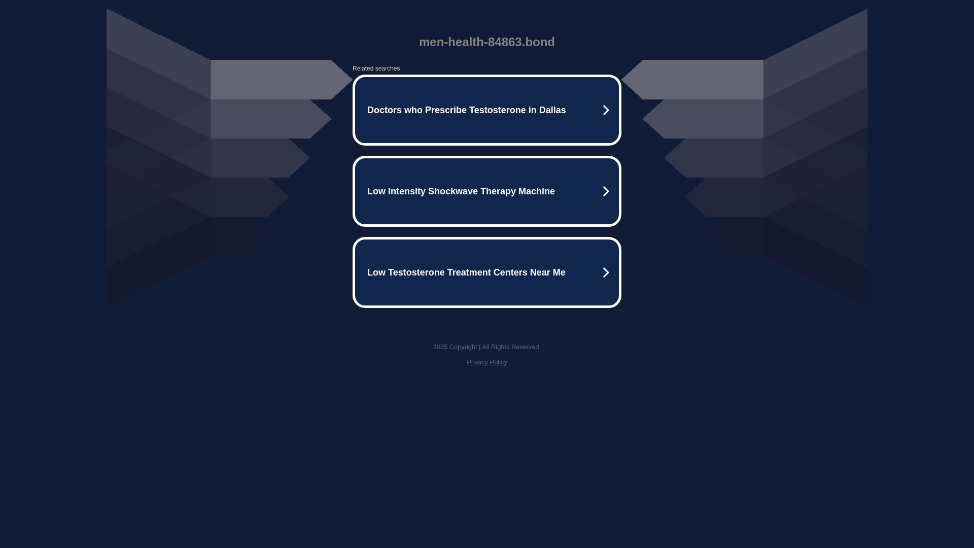 website screenshot of https://men-health-84863.bond/