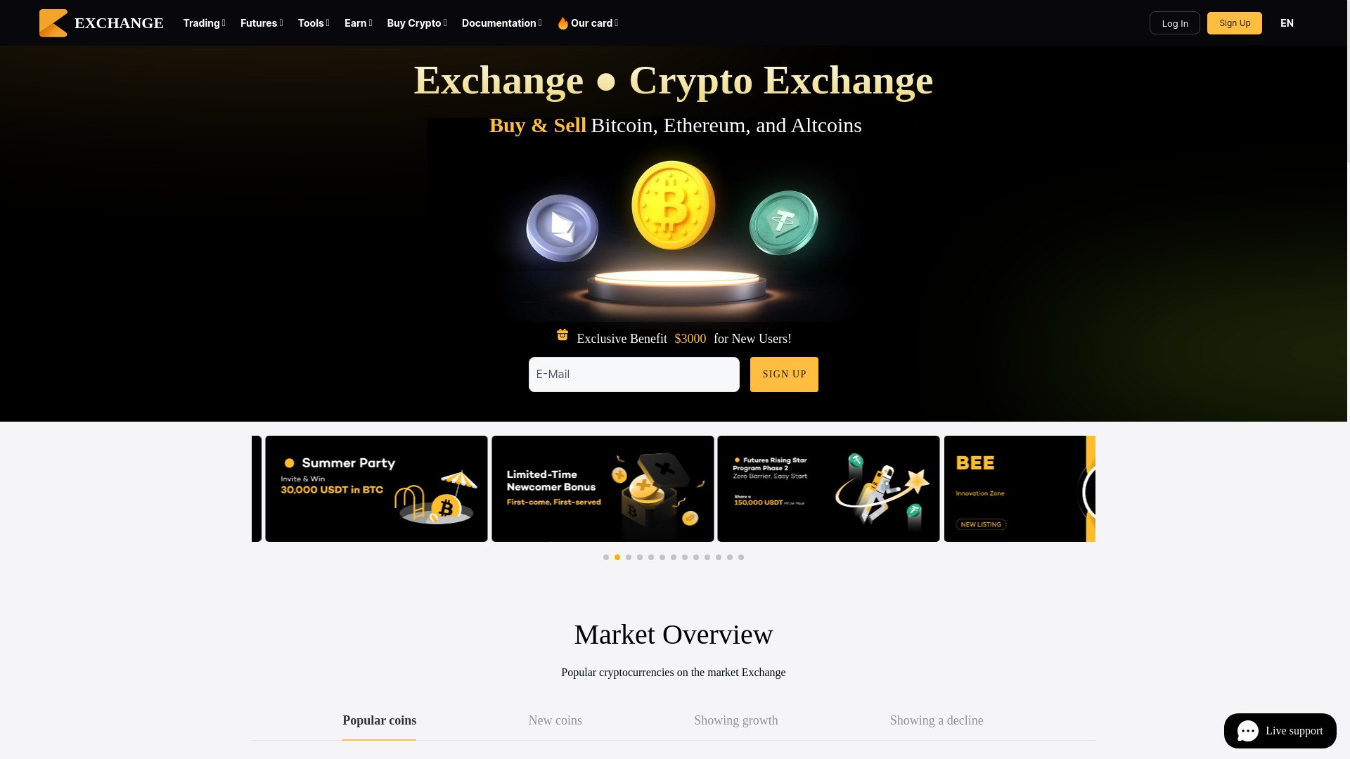 website screenshot of https://fesbitex.com/