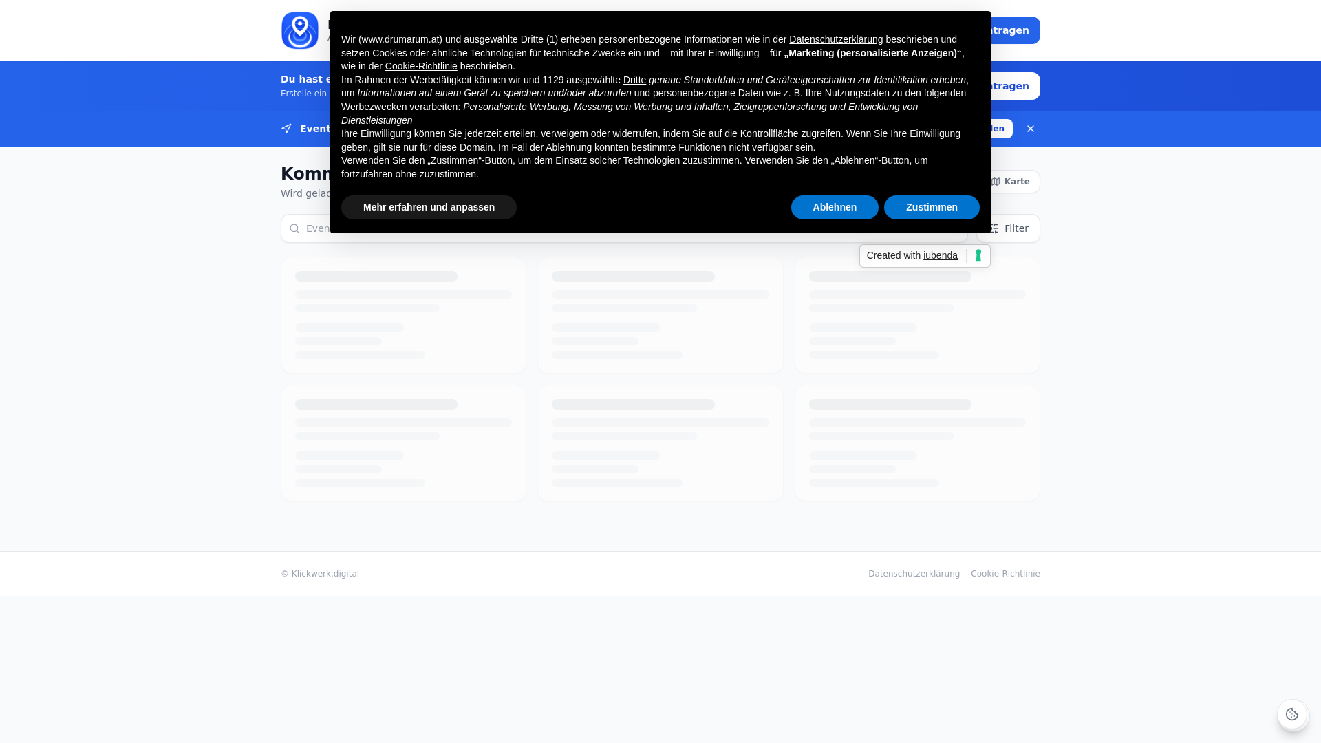 website screenshot of https://rundumadum.info/