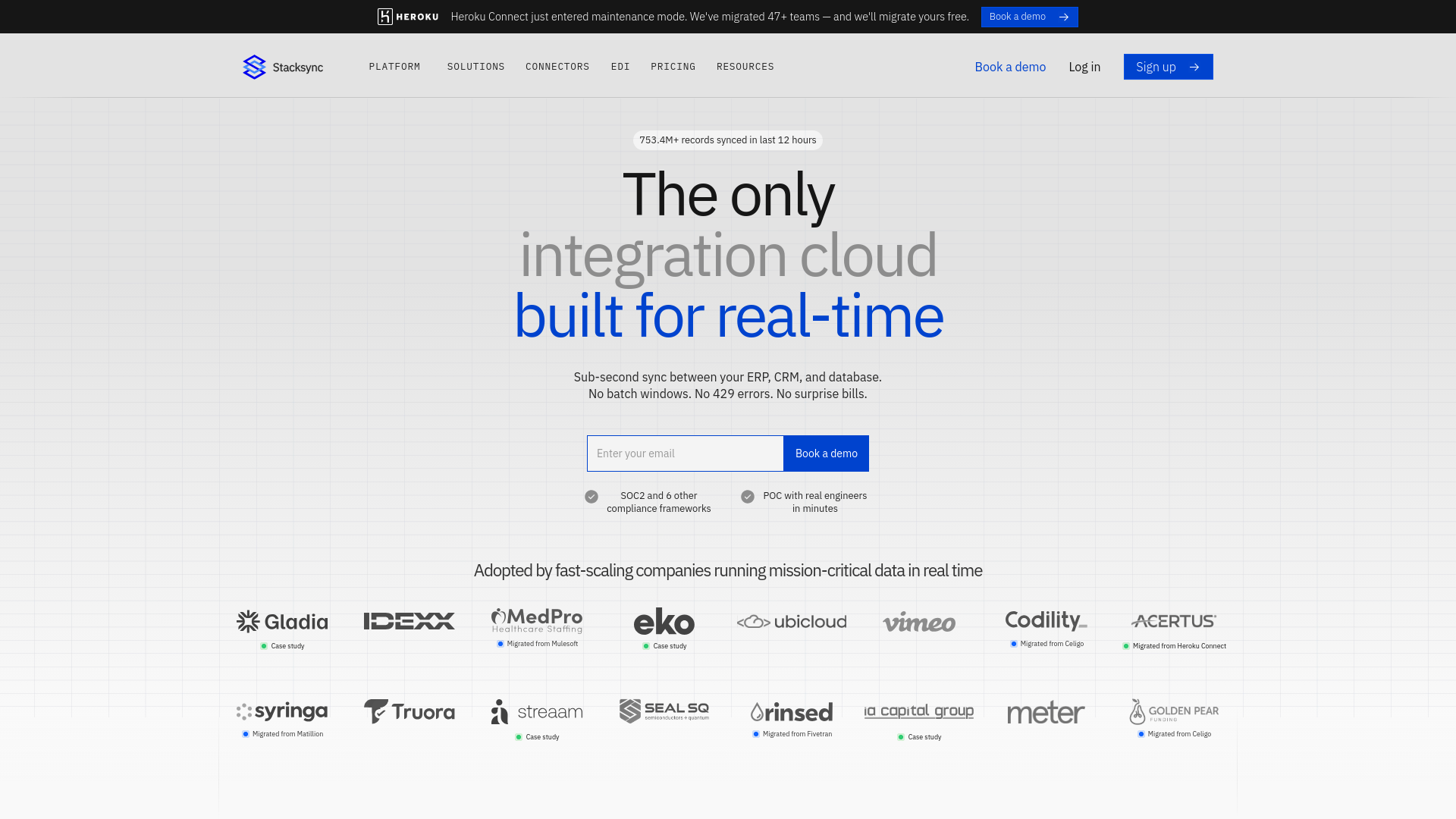 website screenshot of https://stacksyncalerts.com