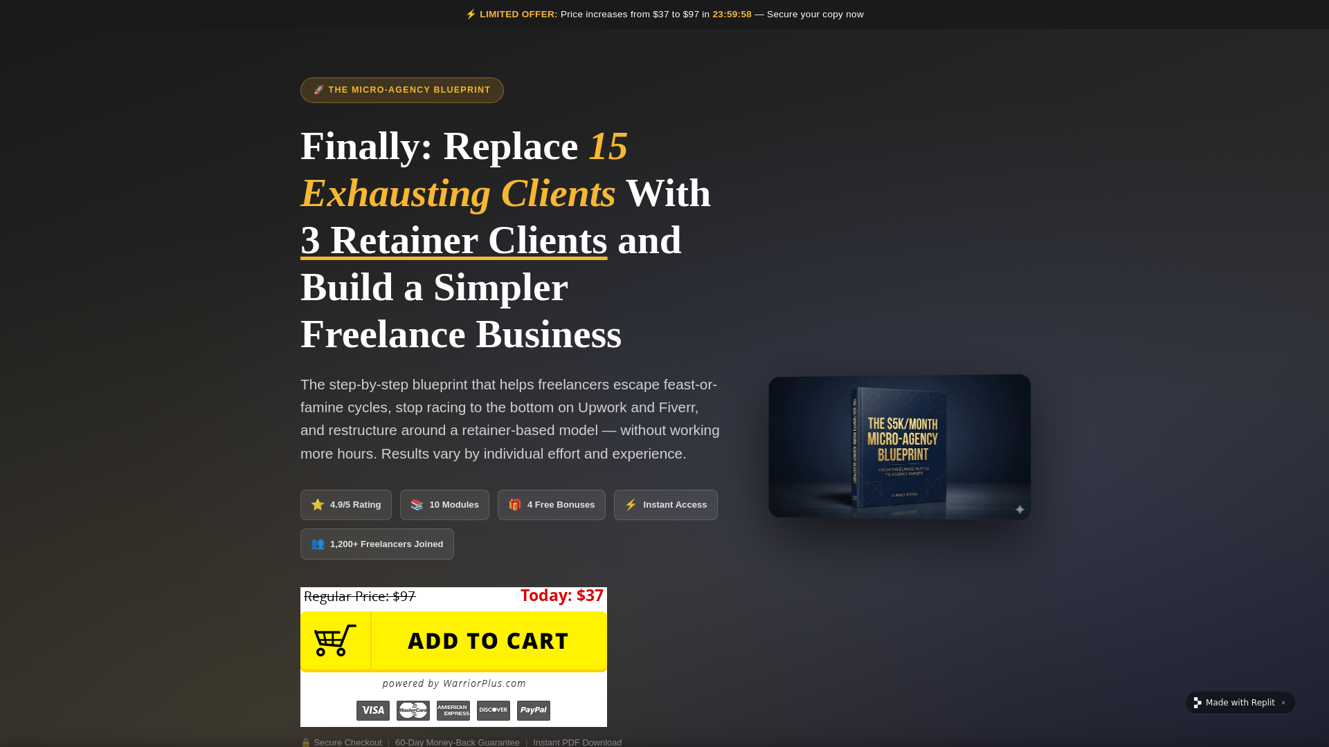 website screenshot of https://microagency.pages.dev/