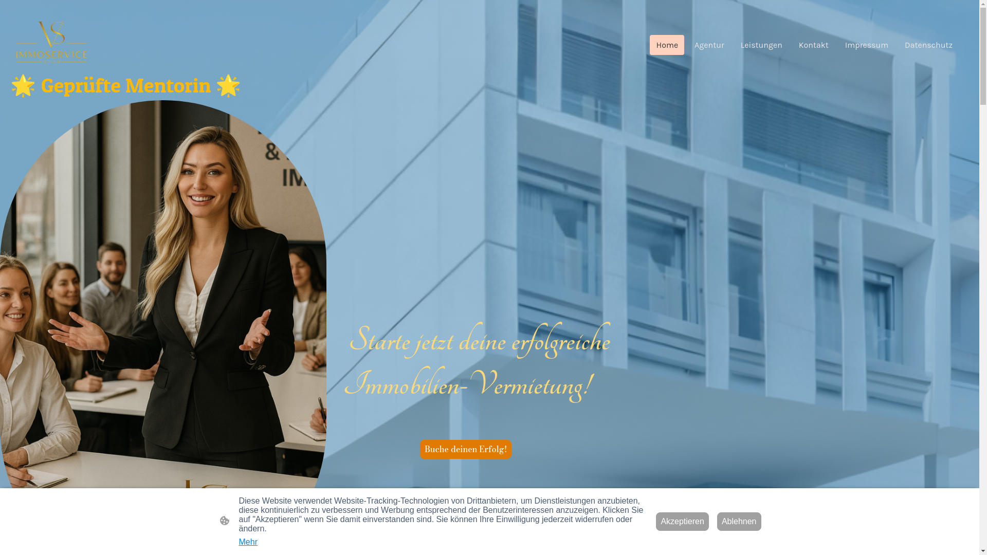 website screenshot of https://vsimmoacademy.de/