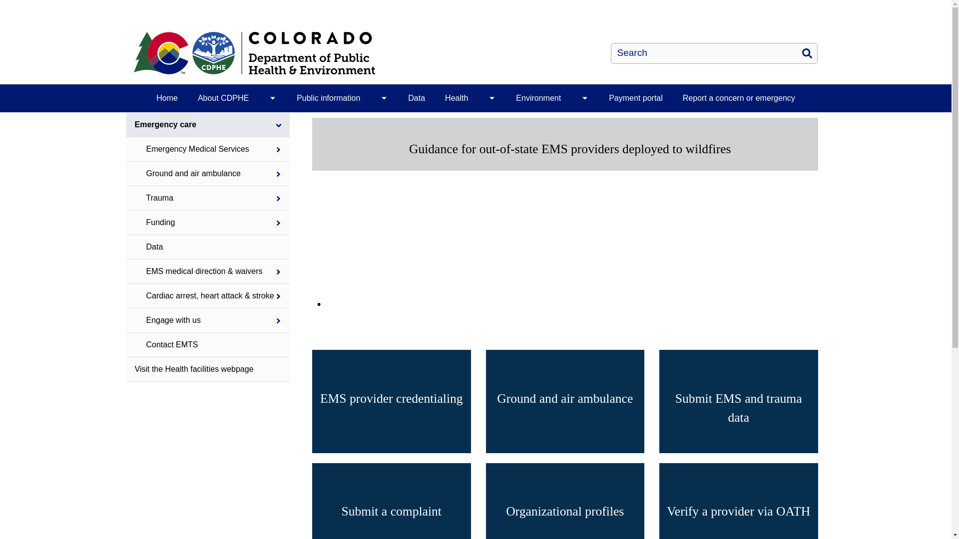 website screenshot of https://coems.info/