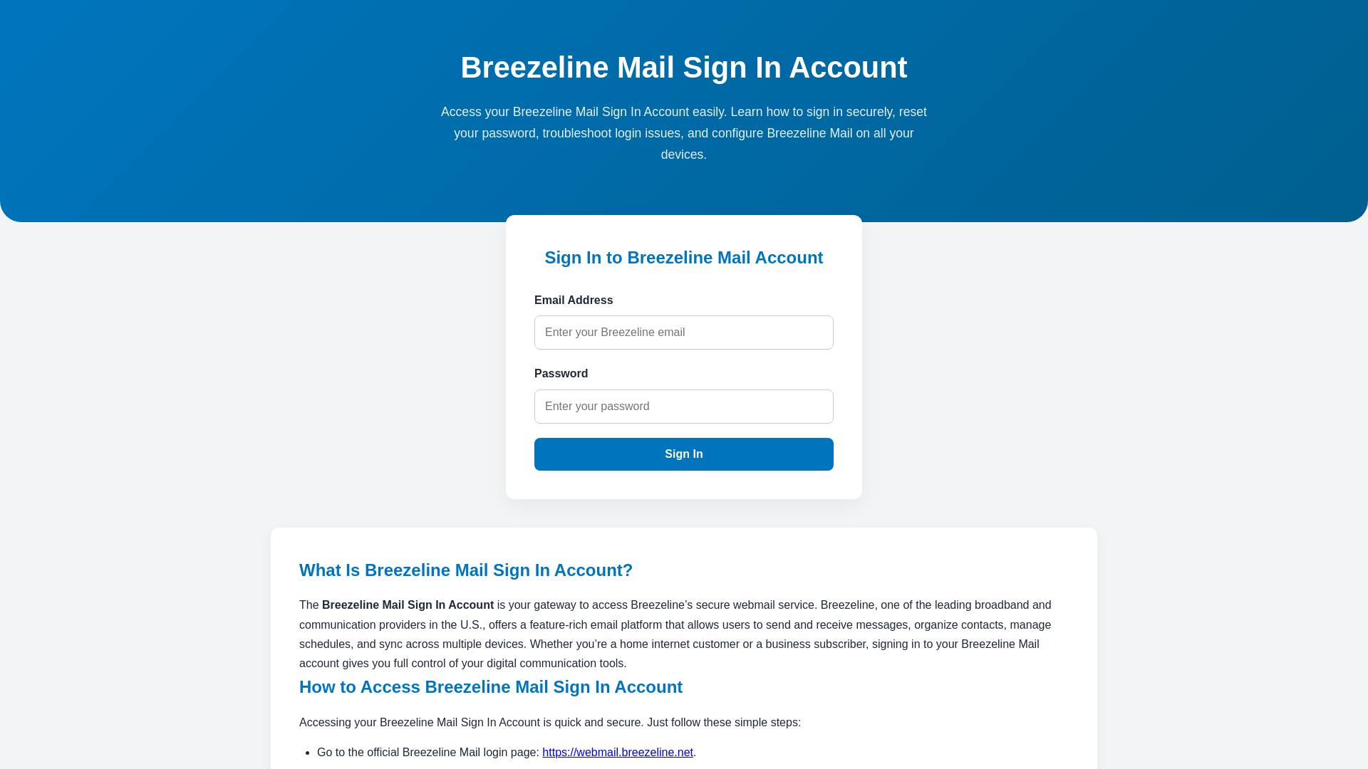 website screenshot of https://breezeline-mail-sign-in-account.pages.dev/