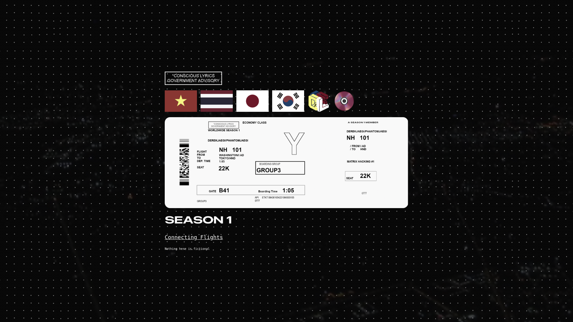 website screenshot of https://clga.carrd.co/