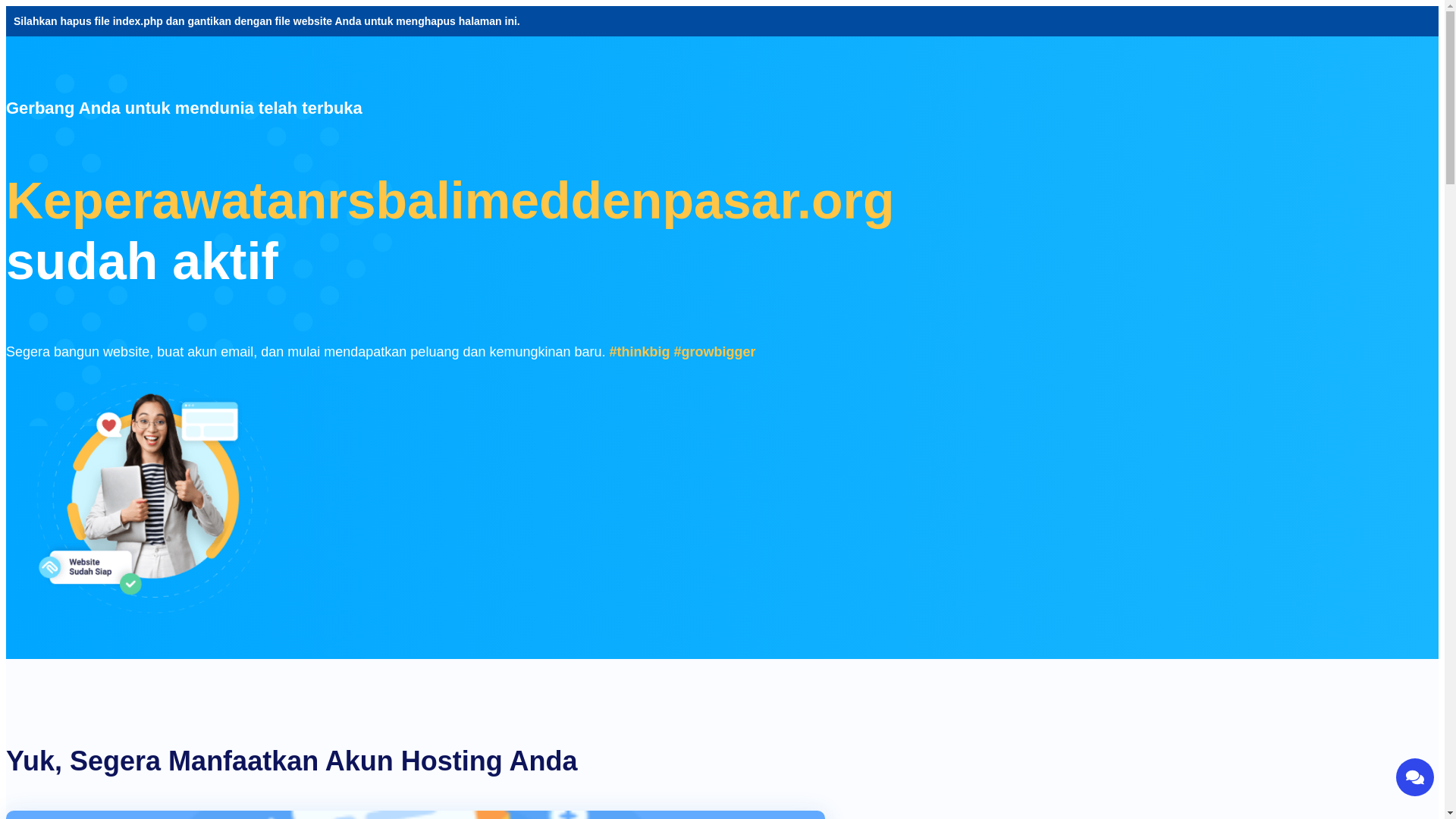 website screenshot of https://keperawatanrsbalimeddenpasar.org/