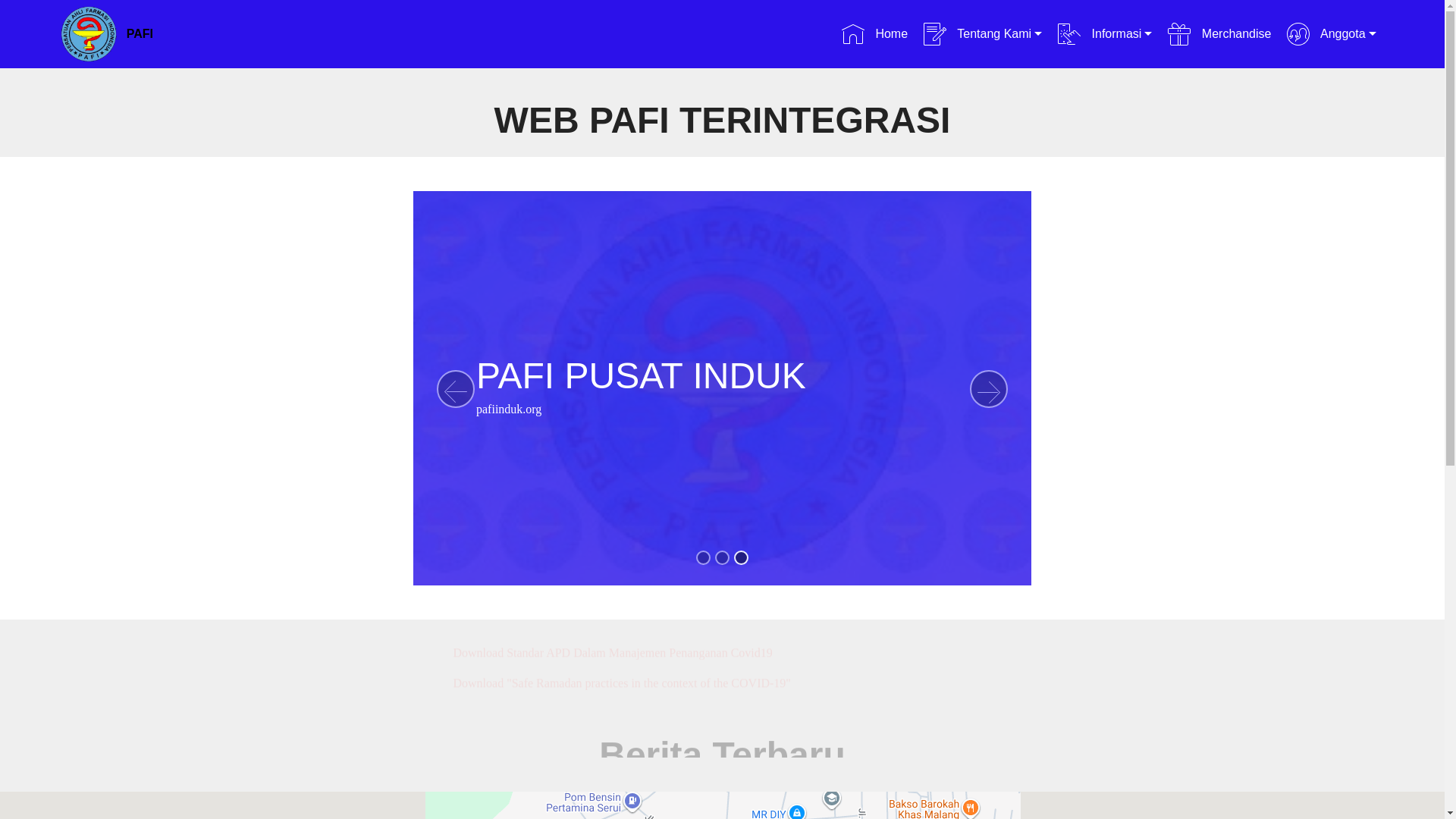 website screenshot of https://pafi-kepulauanyapen-org.pages.dev/