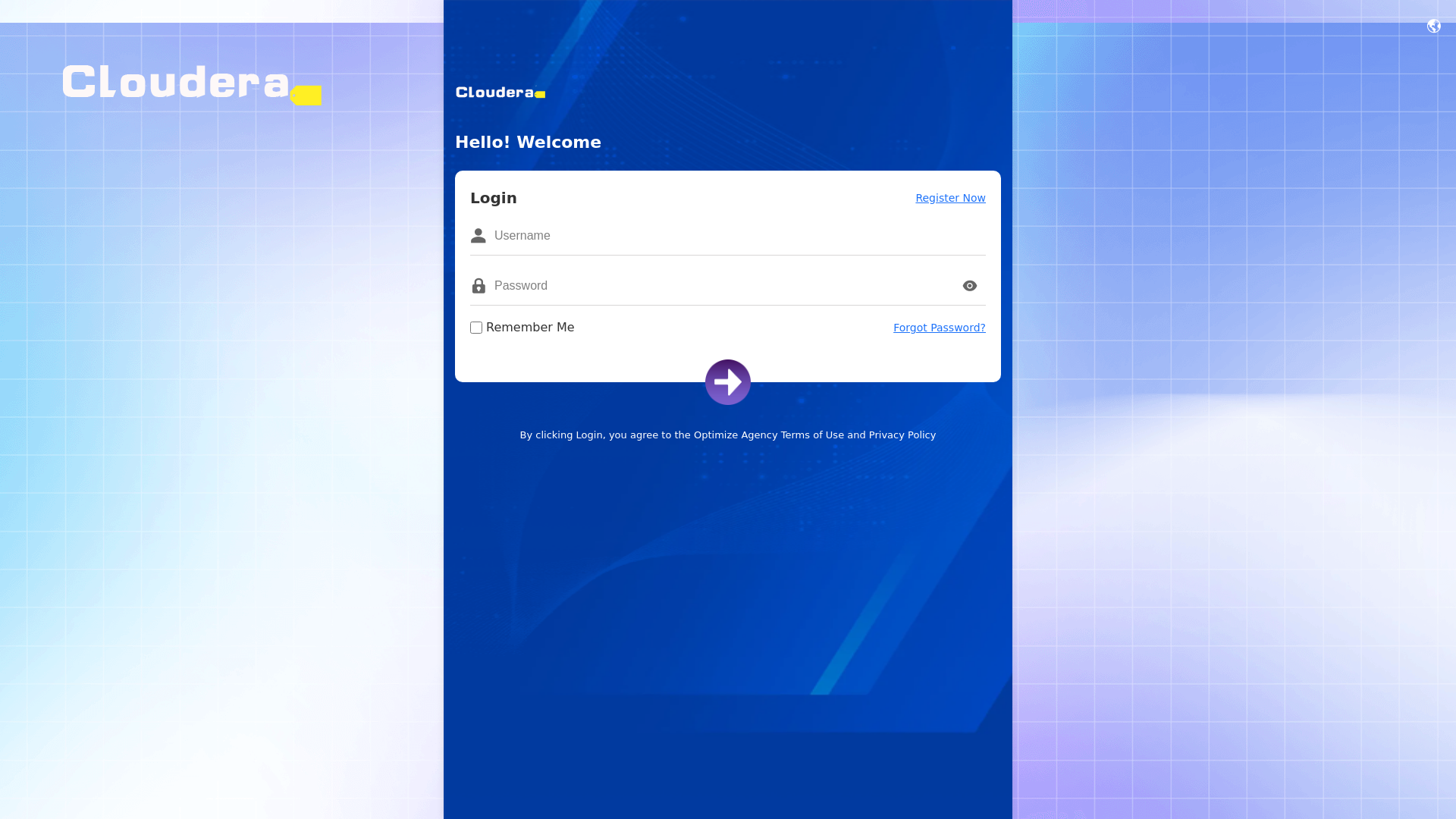 website screenshot of https://clouderadem.com/