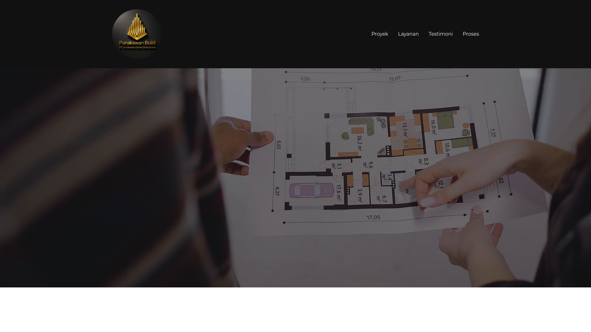 website screenshot of https://punakawanbuild.id/