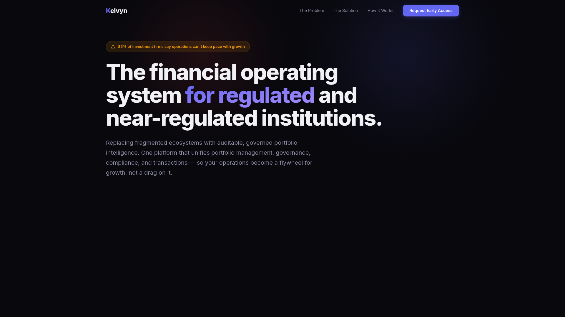 website screenshot of https://kelvyn.app/