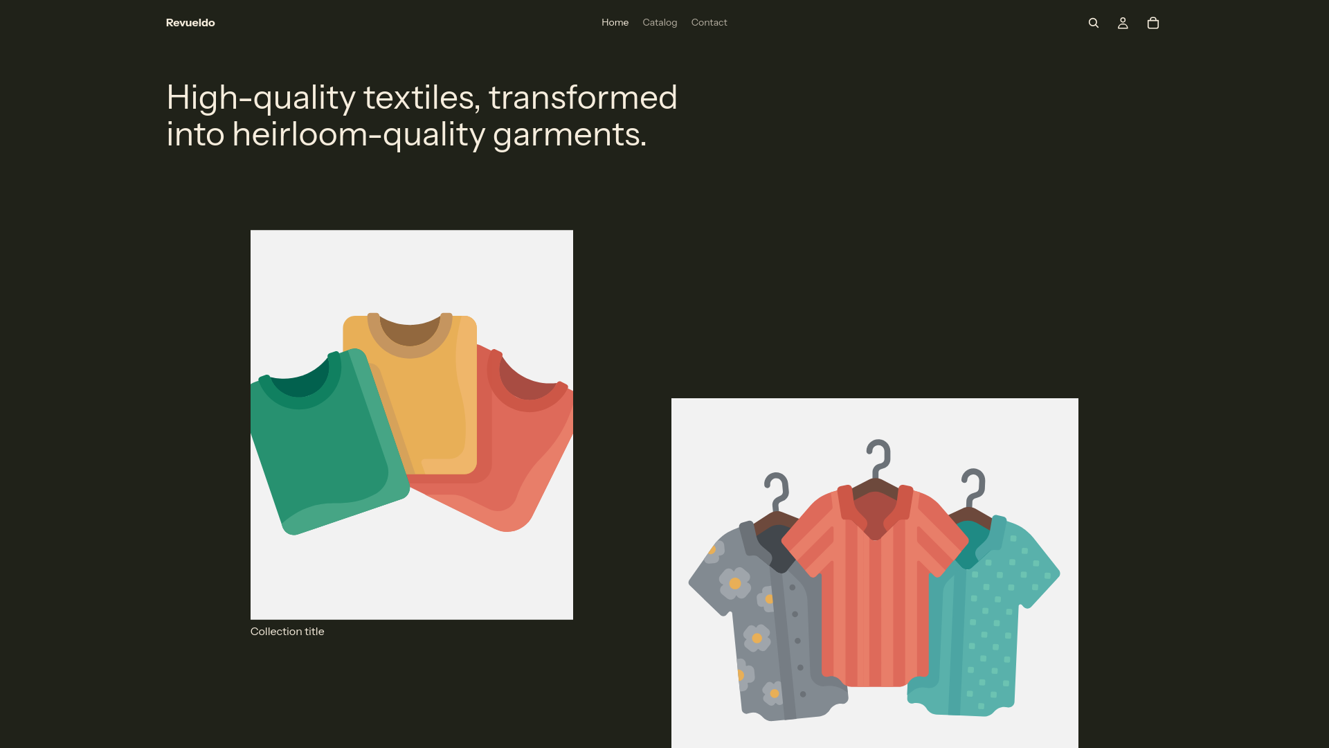 website screenshot of https://revueldo.com/