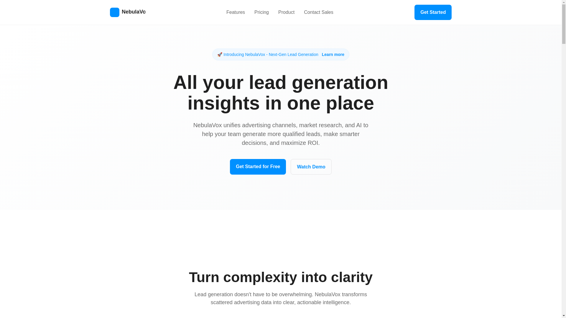 website screenshot of https://nebulavox.com/