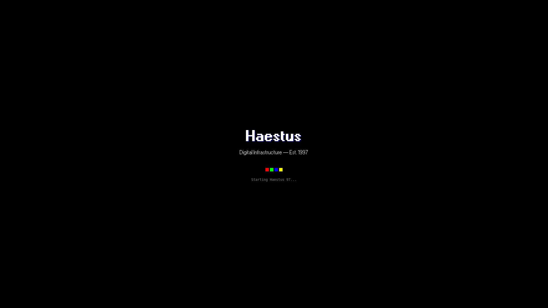 website screenshot of https://haestusautomation.com