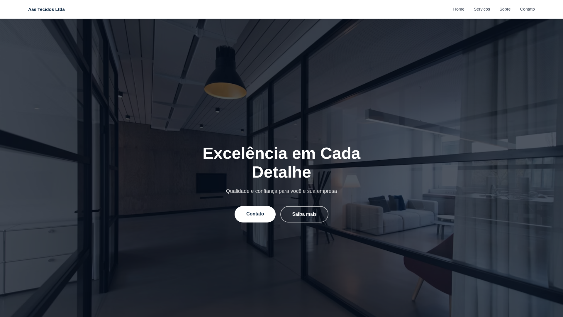 website screenshot of https://aastecidosltda.website