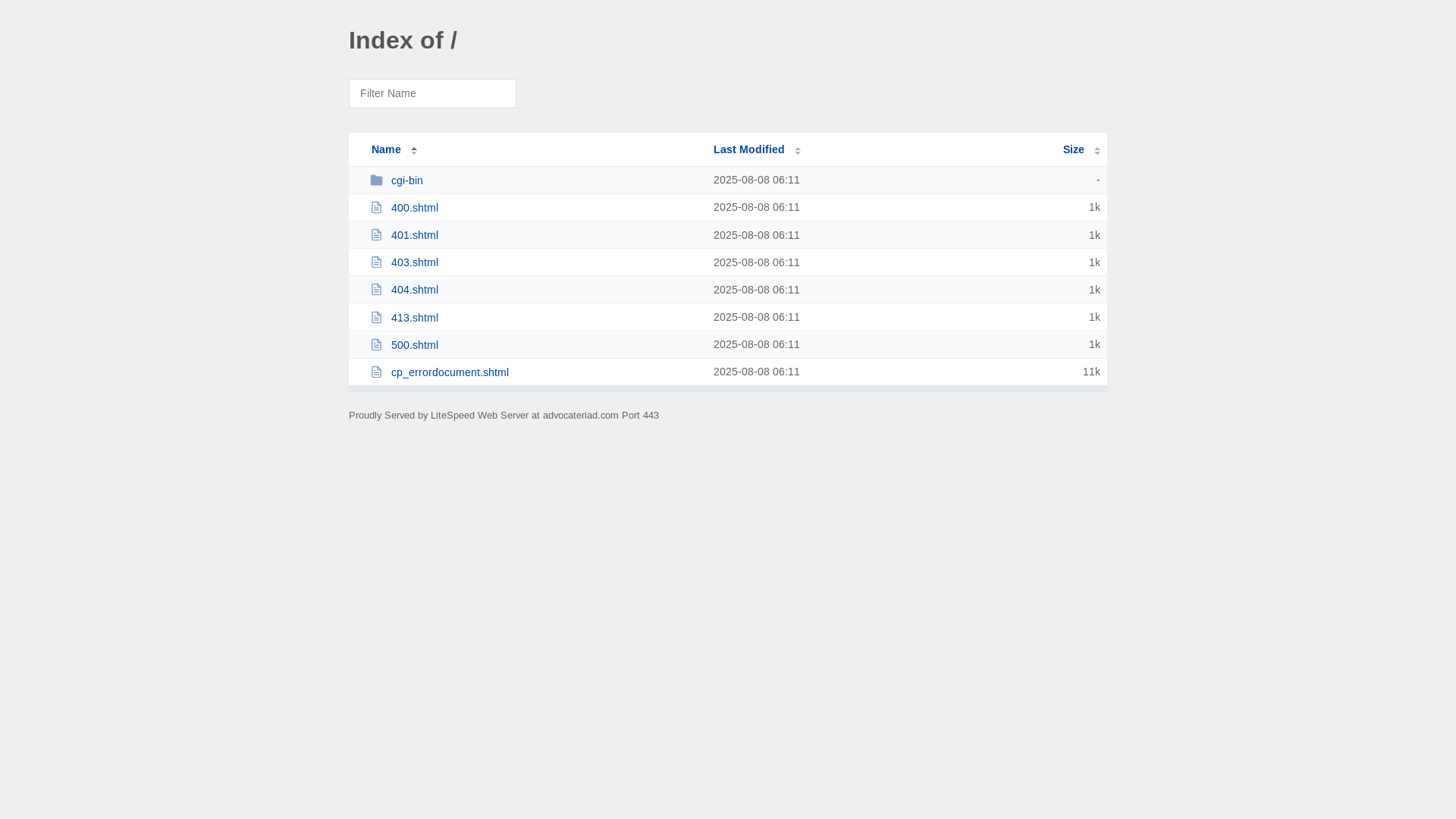 website screenshot of https://advocateriad.com/
