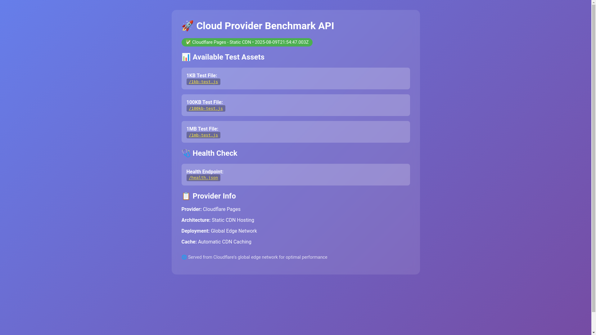 website screenshot of https://cloudflare-benchmark-static.pages.dev/