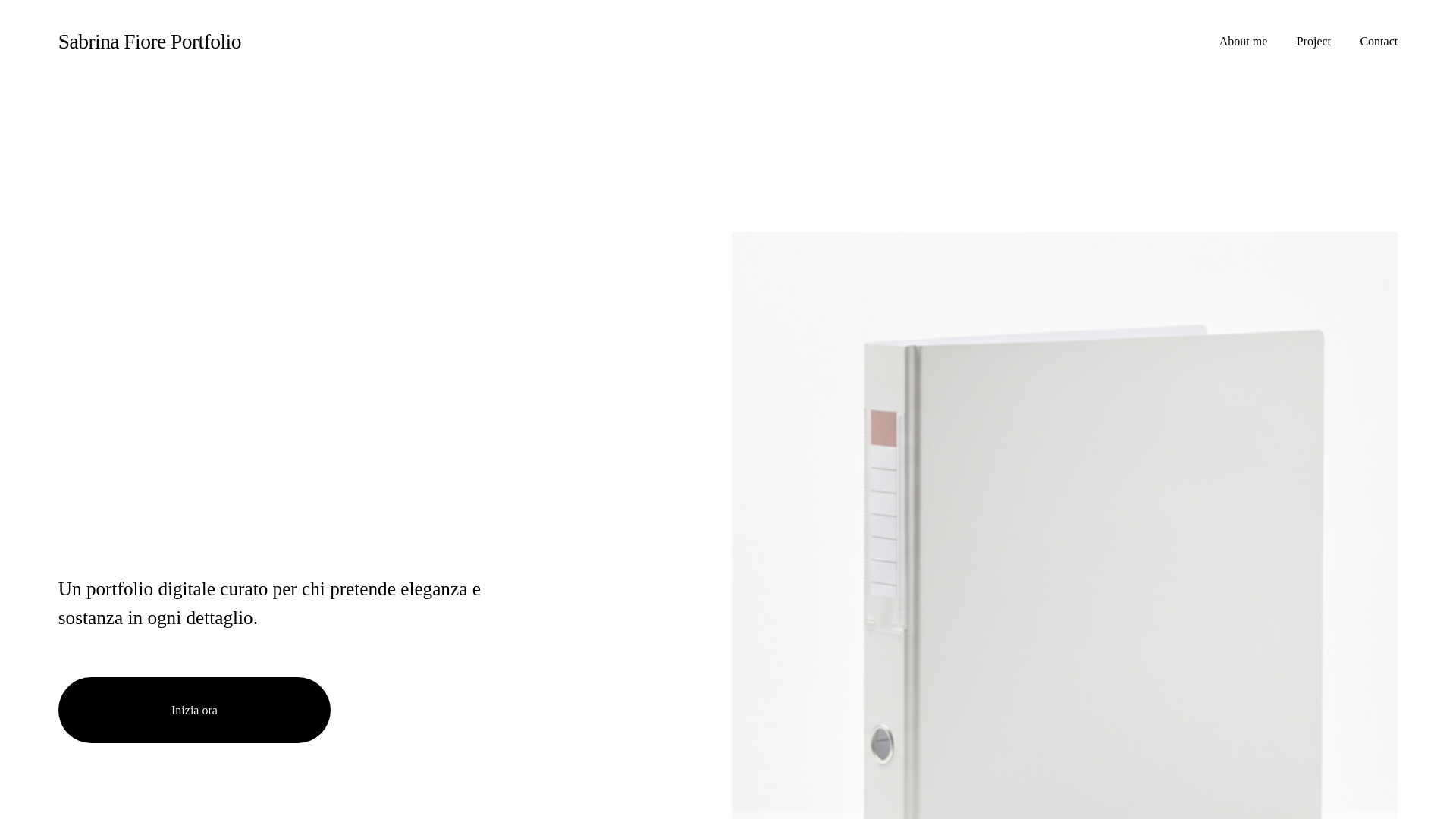 website screenshot of https://sabrinafioreportfolio.com/