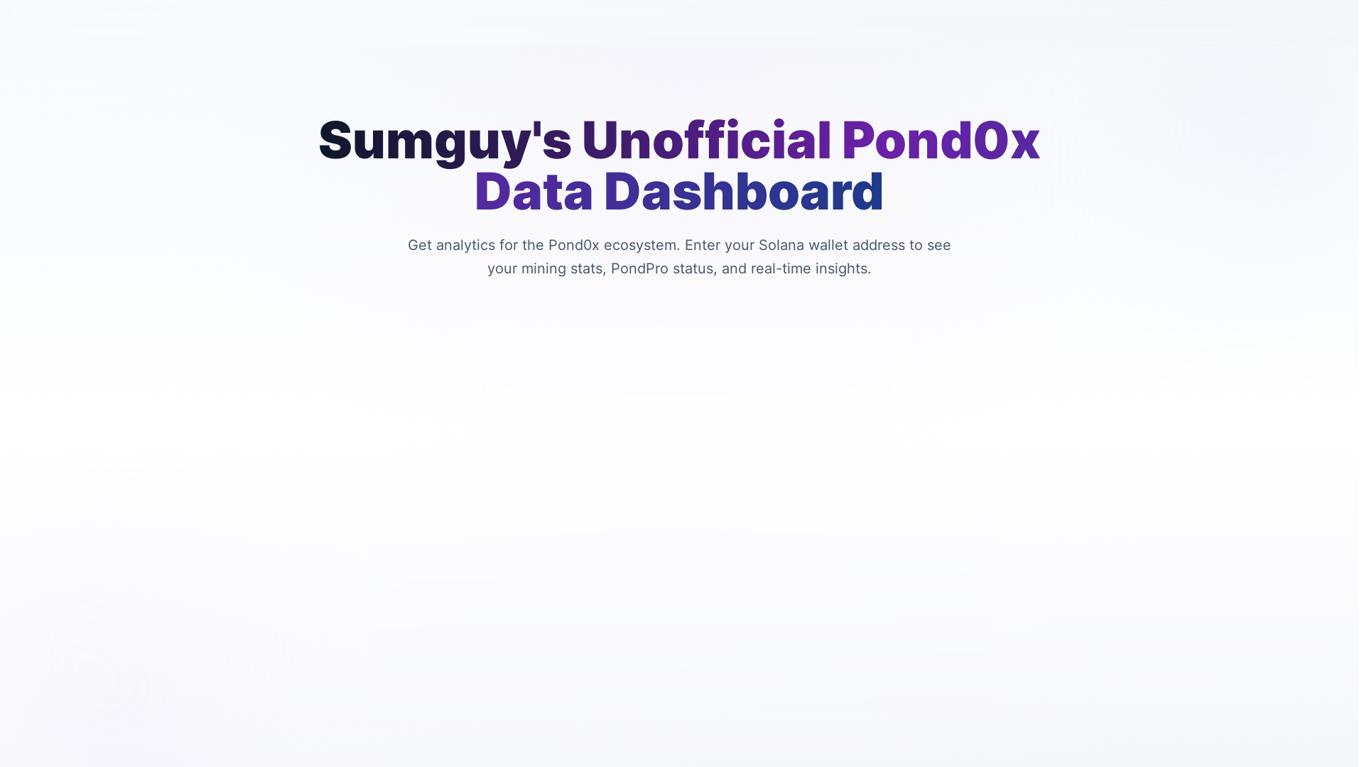 website screenshot of https://pond0x-dashboard.pages.dev/