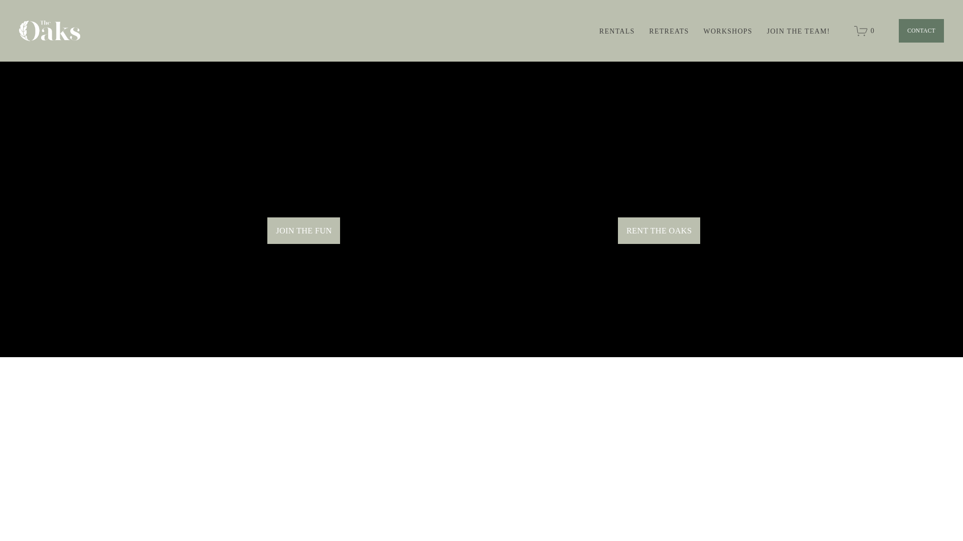 website screenshot of https://oaksgather.com/