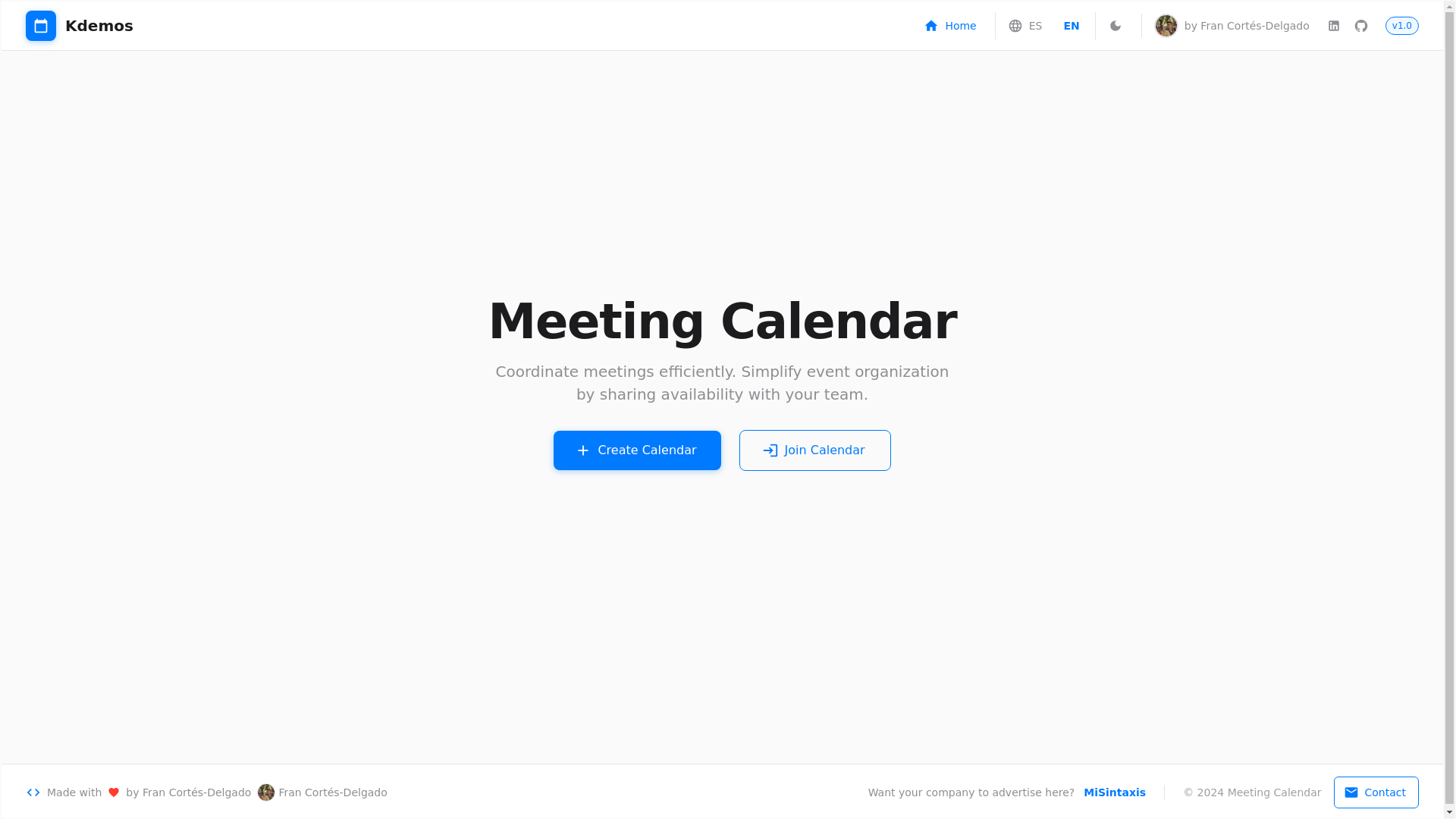 website screenshot of https://calendario-quedadas.pages.dev/
