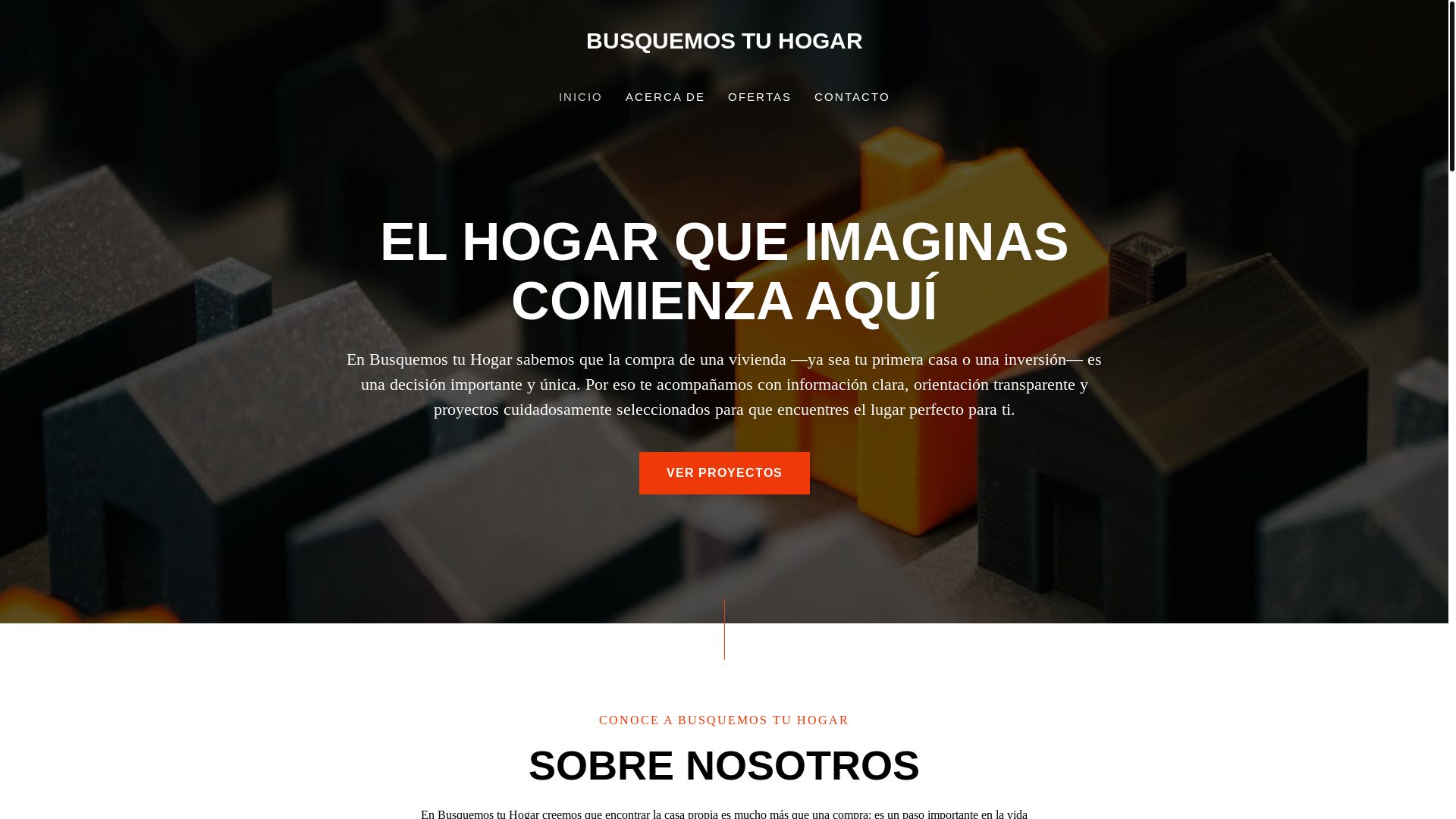 website screenshot of https://busquemostuhogar.cl/