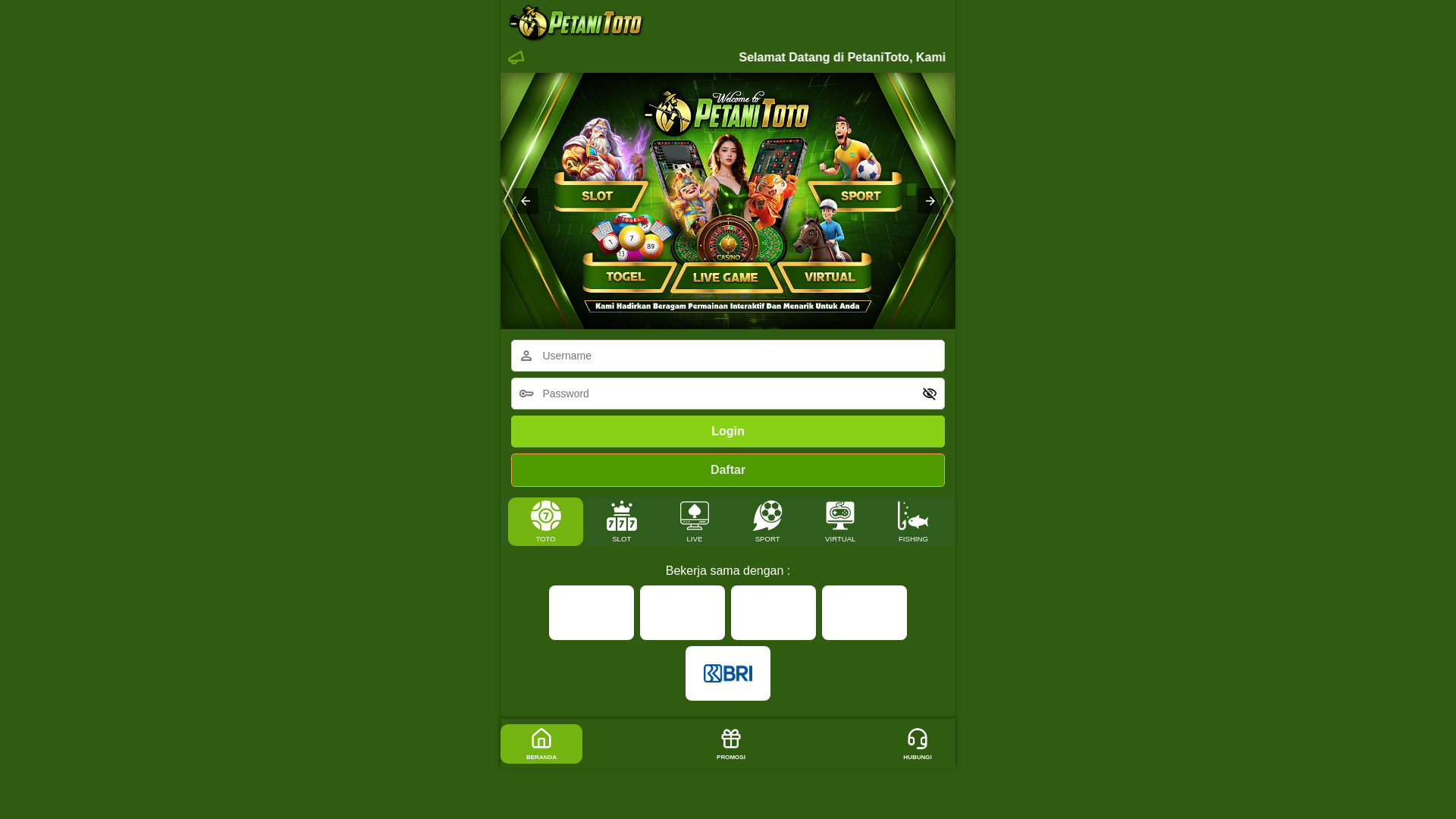 website screenshot of https://newamp-petanitoto.pages.dev/