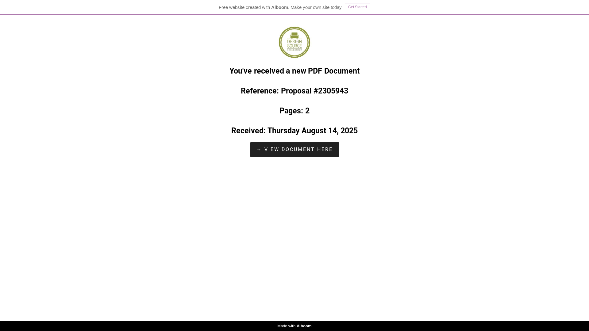 website screenshot of https://lindagraydon.alboompro.com/designsourcect
