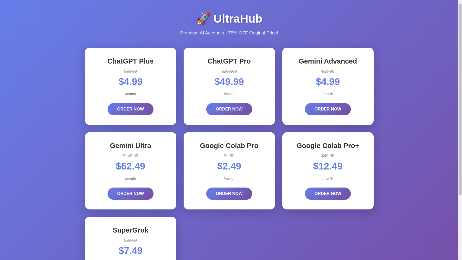 website screenshot of https://ultrahub-website.pages.dev/