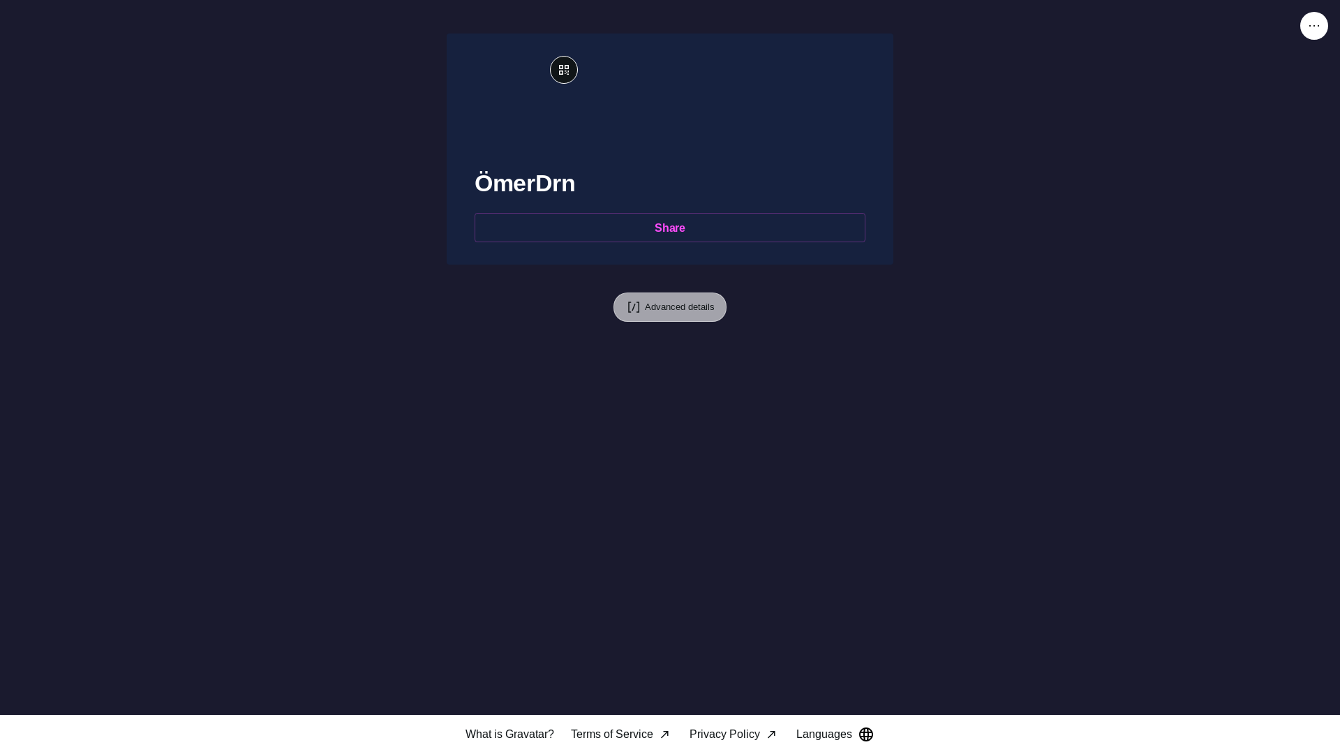 website screenshot of https://omerdrn.live/