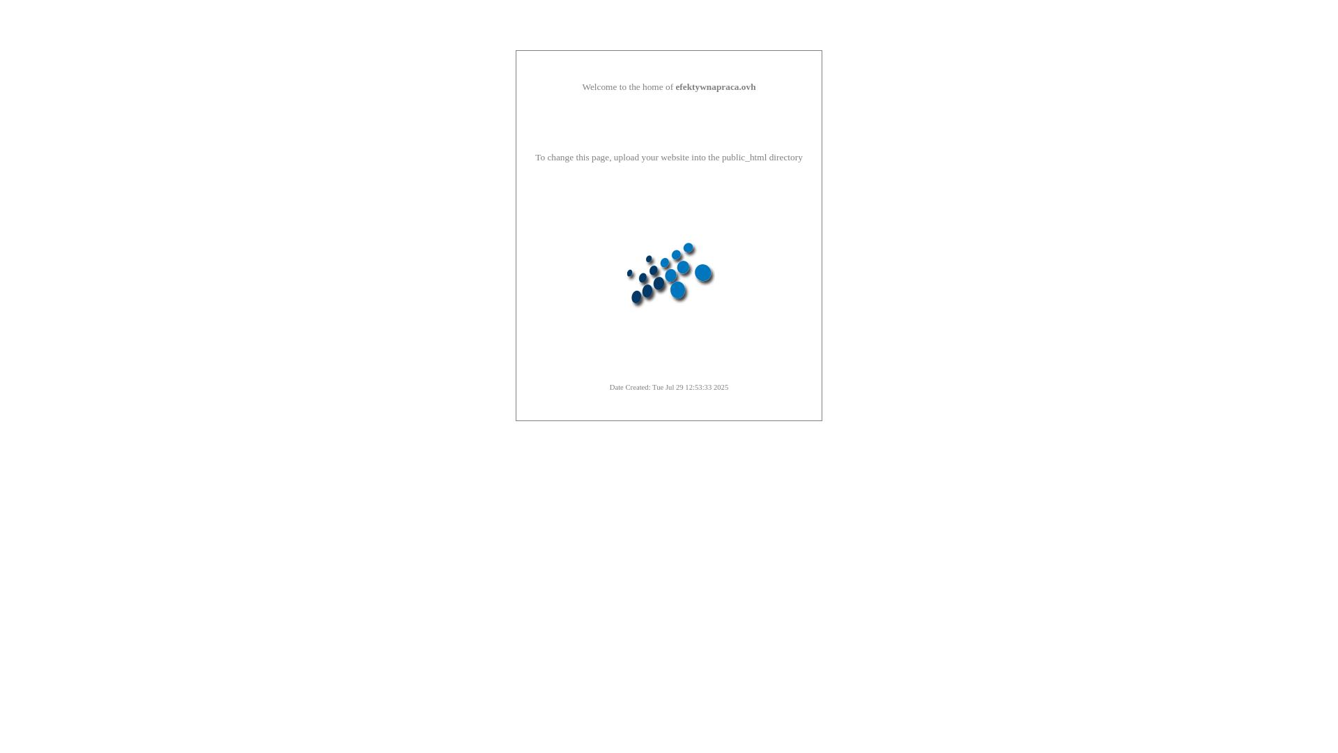 website screenshot of https://efektywnapraca.ovh/