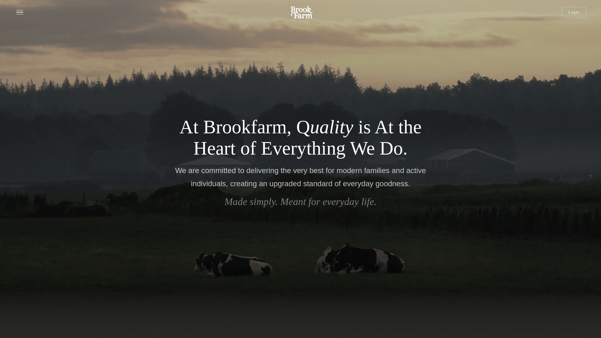 website screenshot of https://brookfarmid.com/