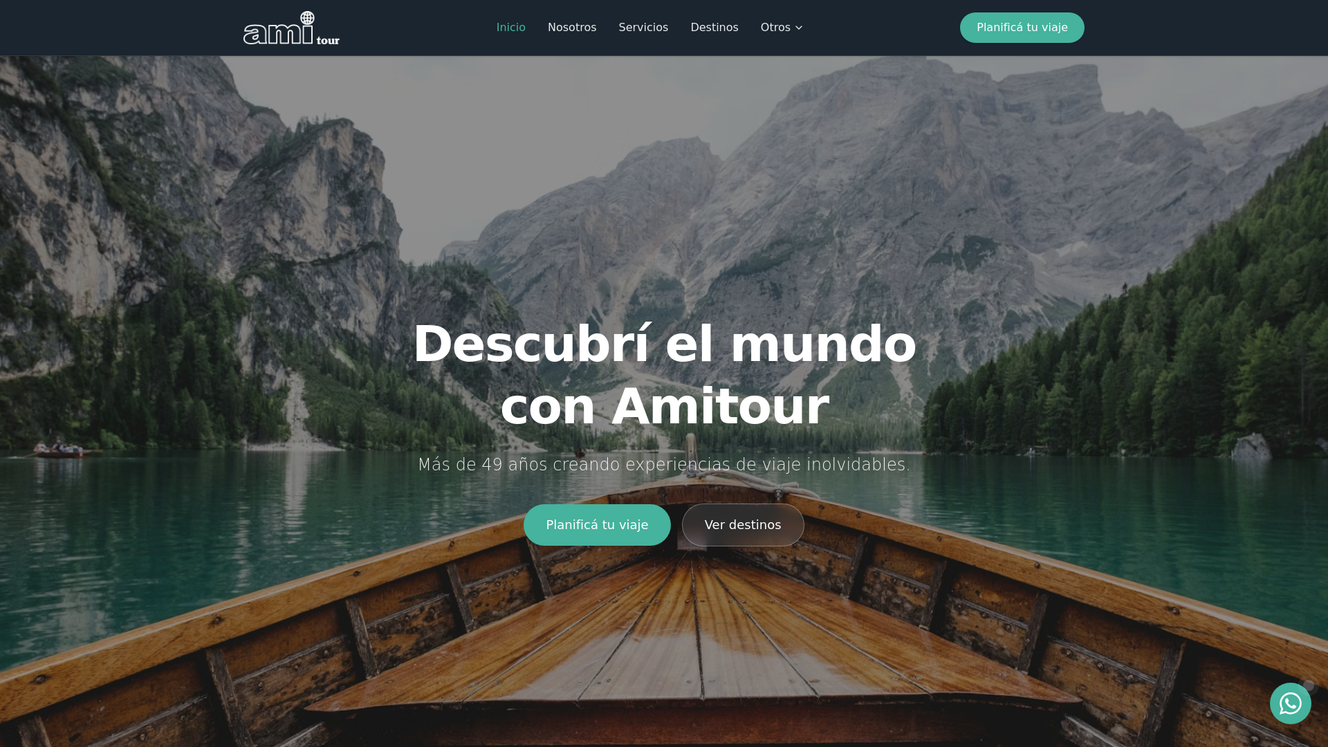 website screenshot of https://amitour-landing.pages.dev/