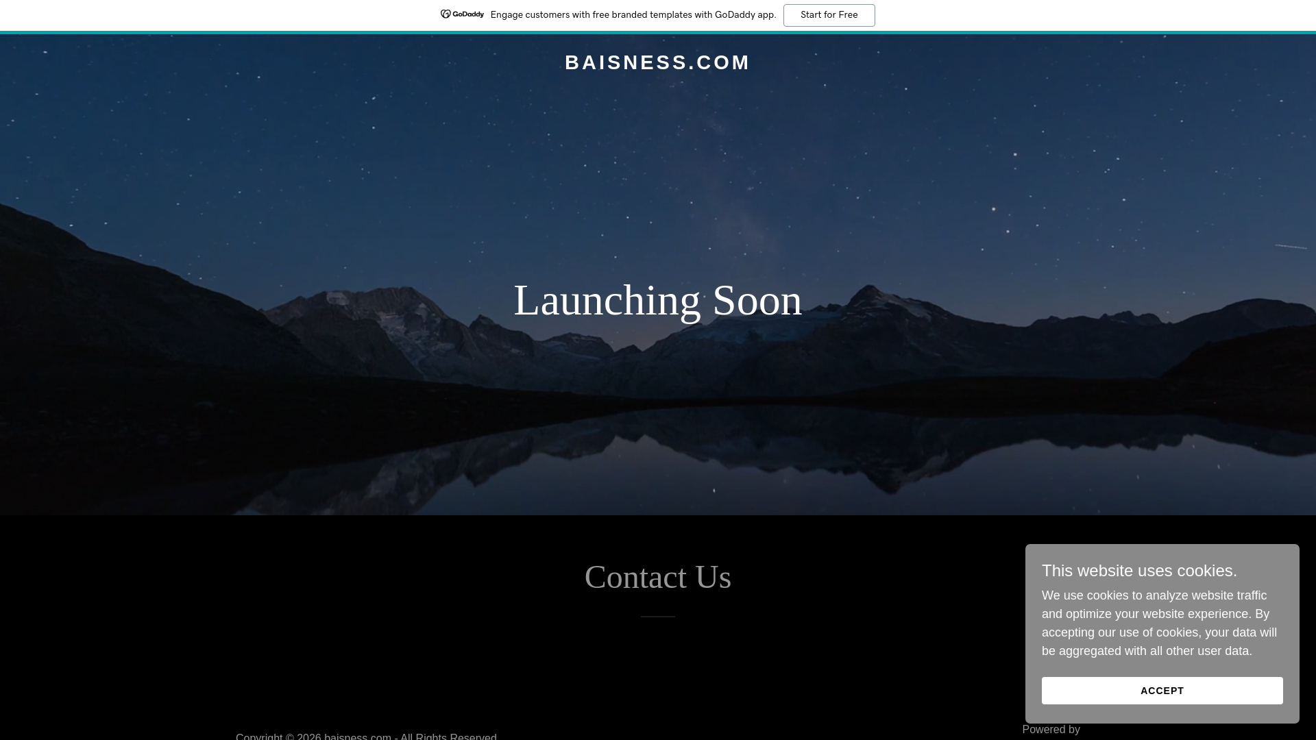 website screenshot of https://baisness.com
