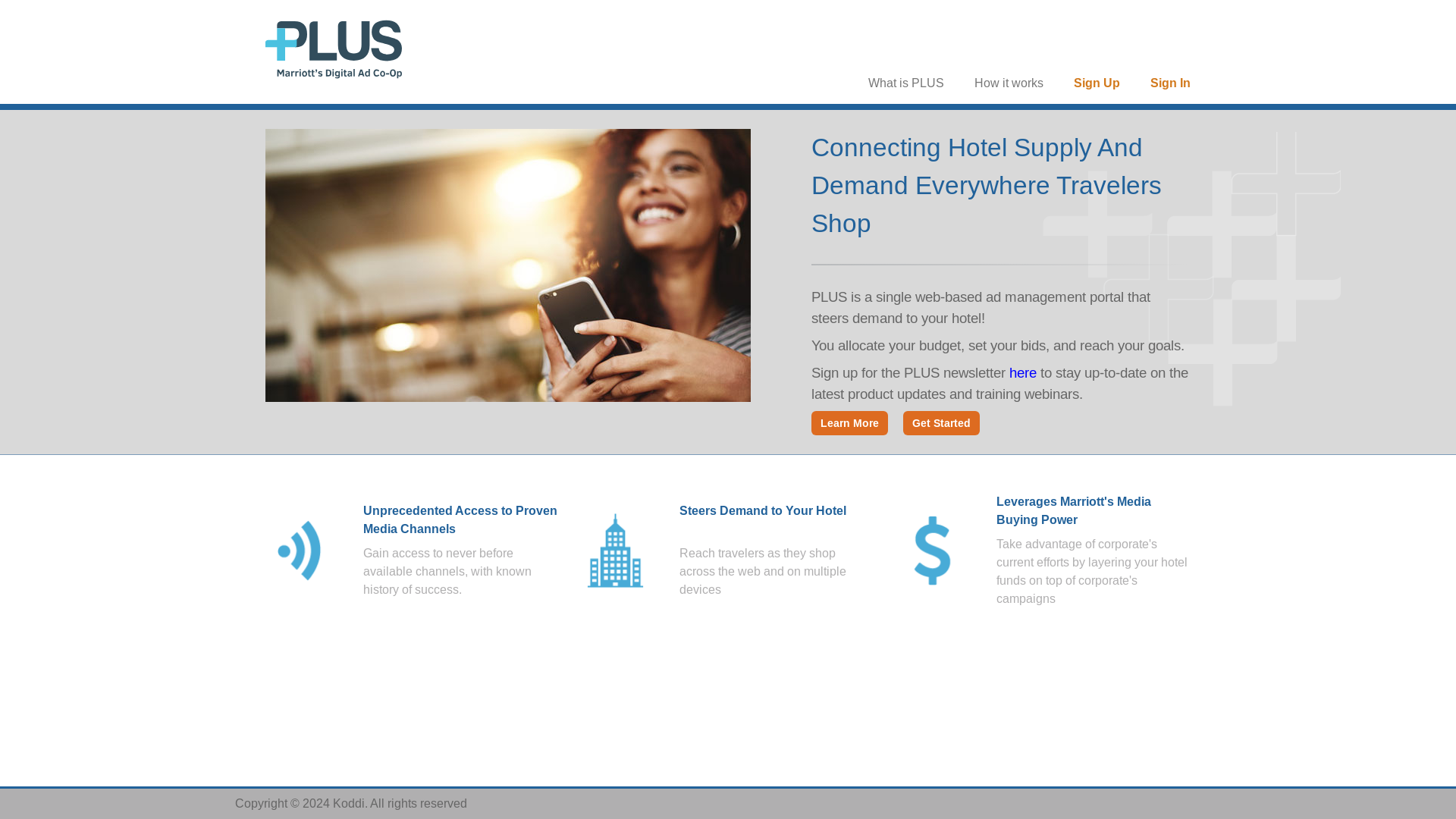 website screenshot of https://plus-microsite.pages.dev/
