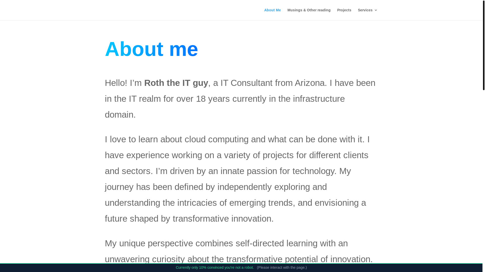 website screenshot of https://rothitguy.pro/