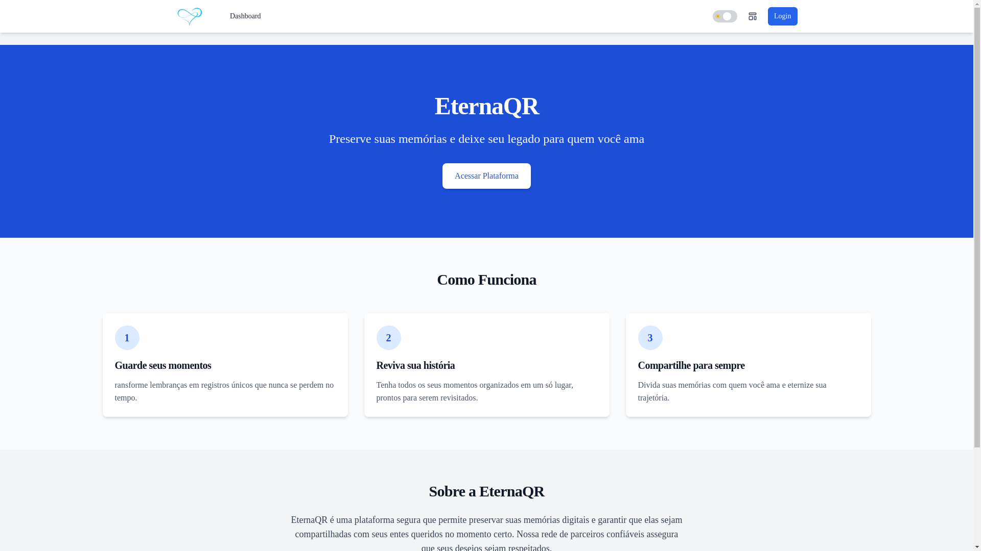 website screenshot of https://eternaqr.com.br/
