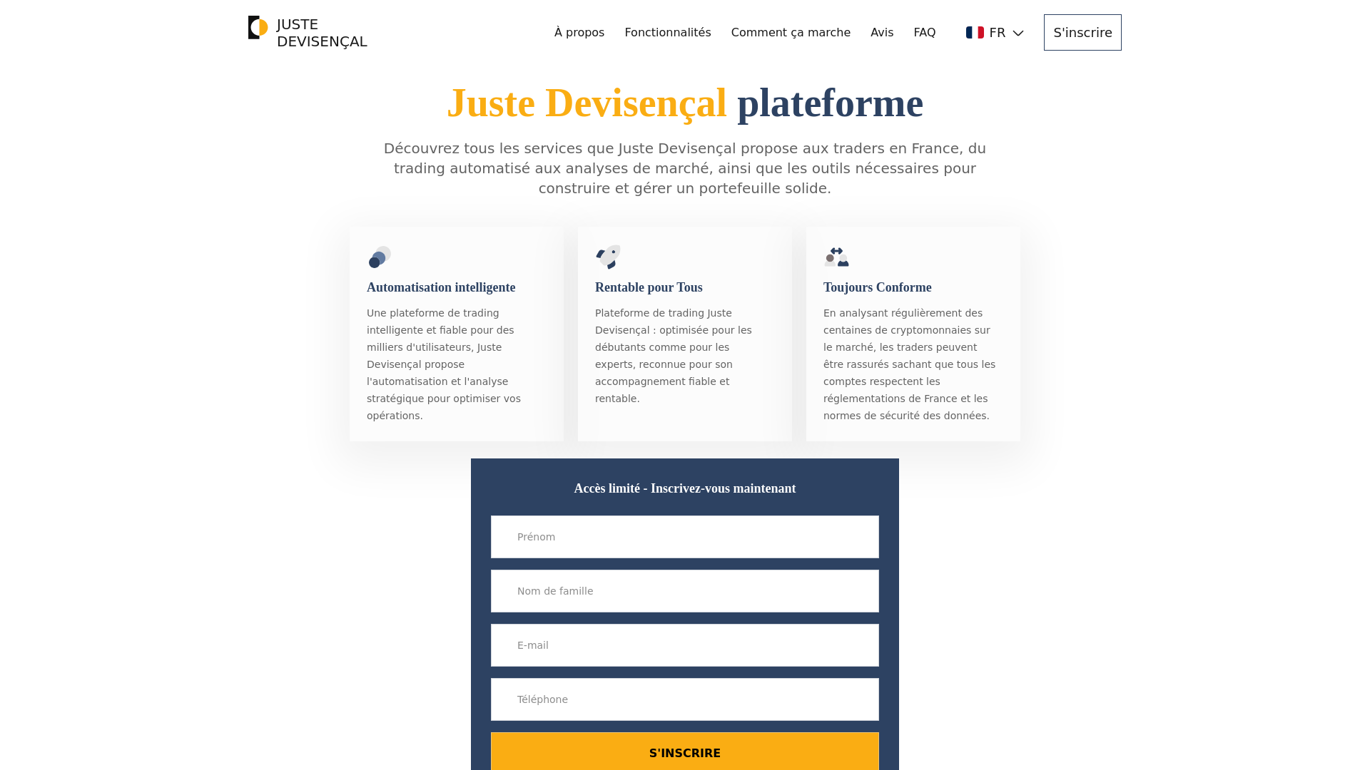 website screenshot of https://justedevisencal.com/