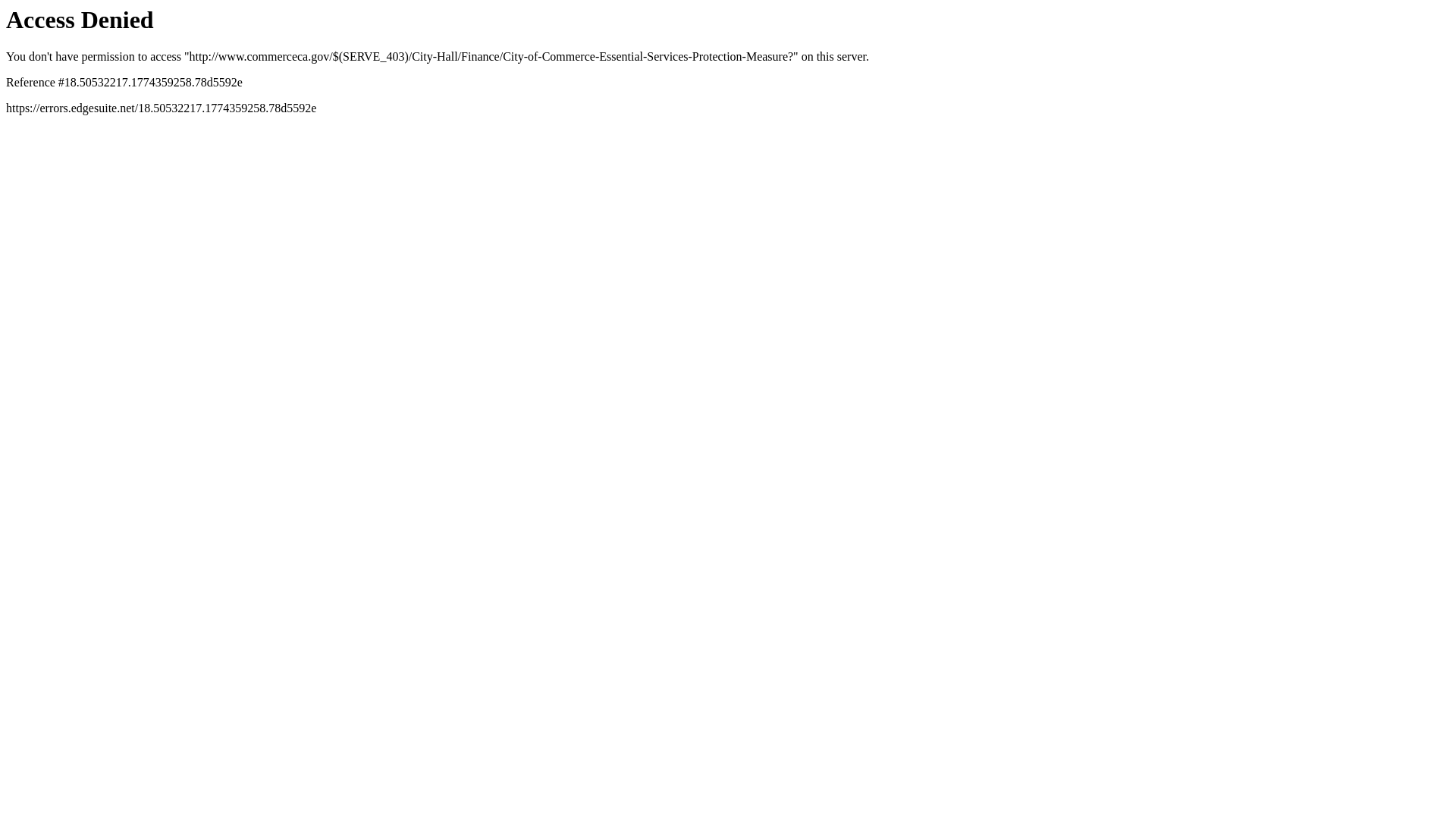 website screenshot of https://commercemeasurepc.org/