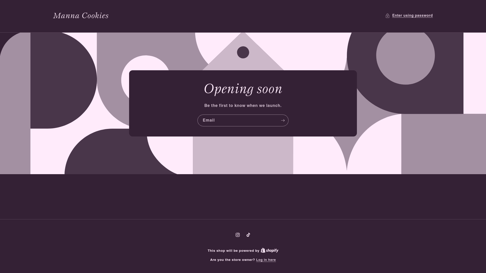 website screenshot of https://mannacookies632.com/