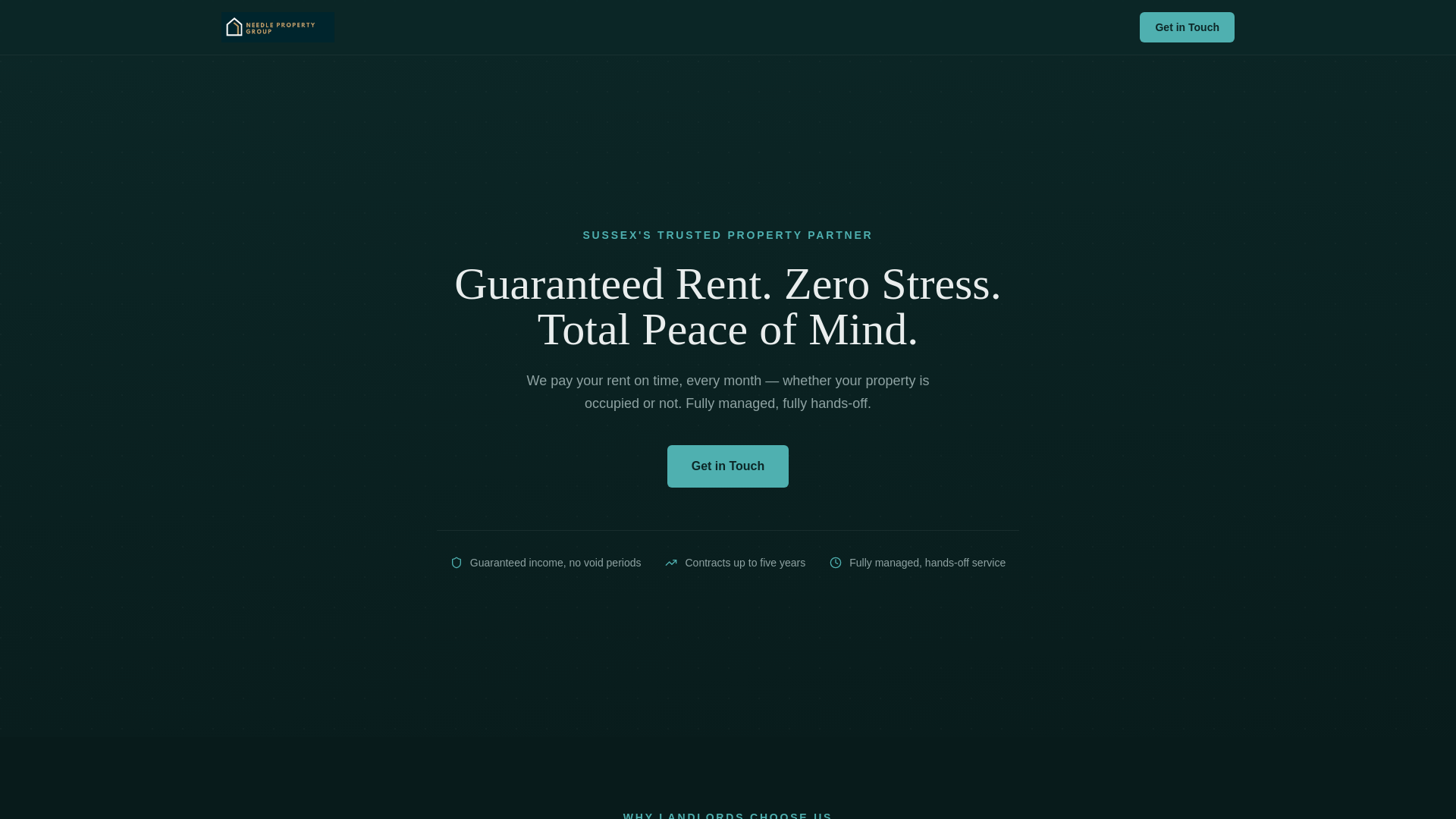 website screenshot of https://needlepropertygroup.co.uk