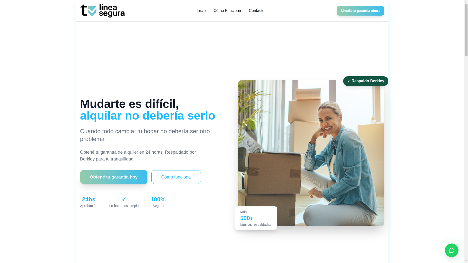 website screenshot of https://lineasegura.uy/