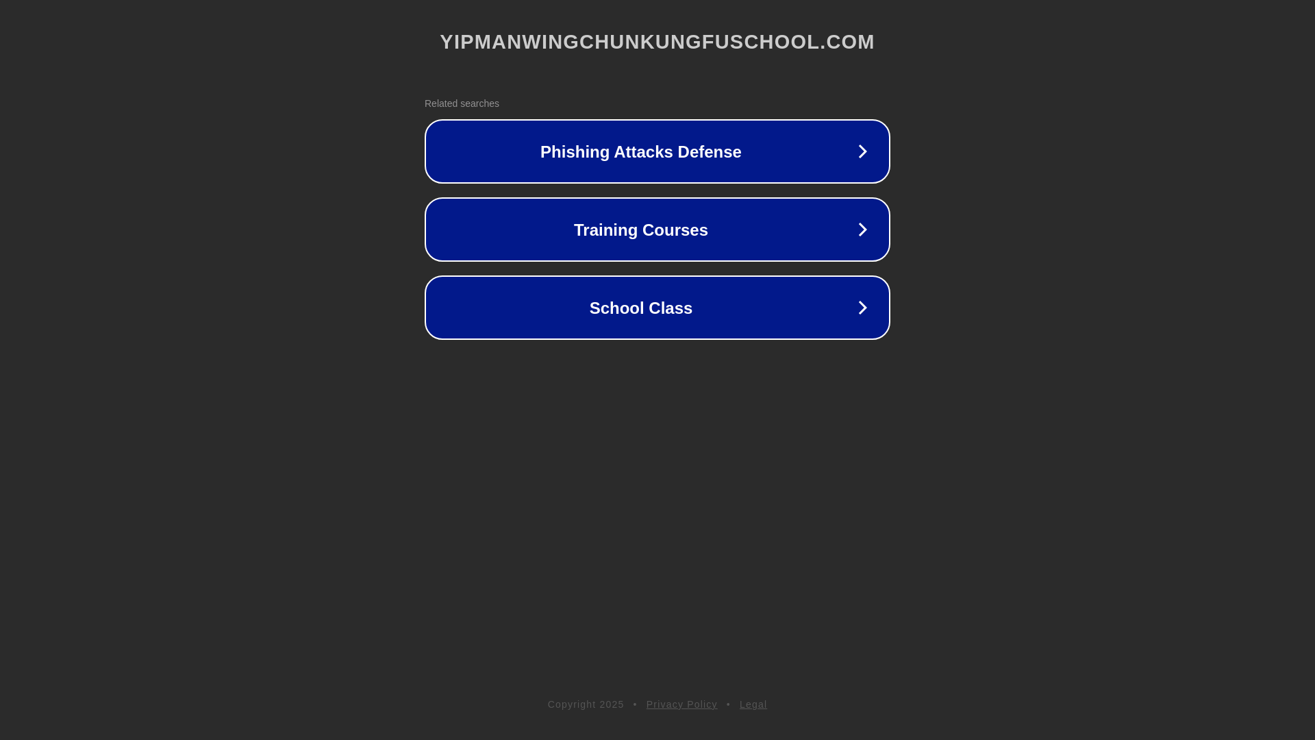 website screenshot of https://yipmanwingchunkungfuschool.com/