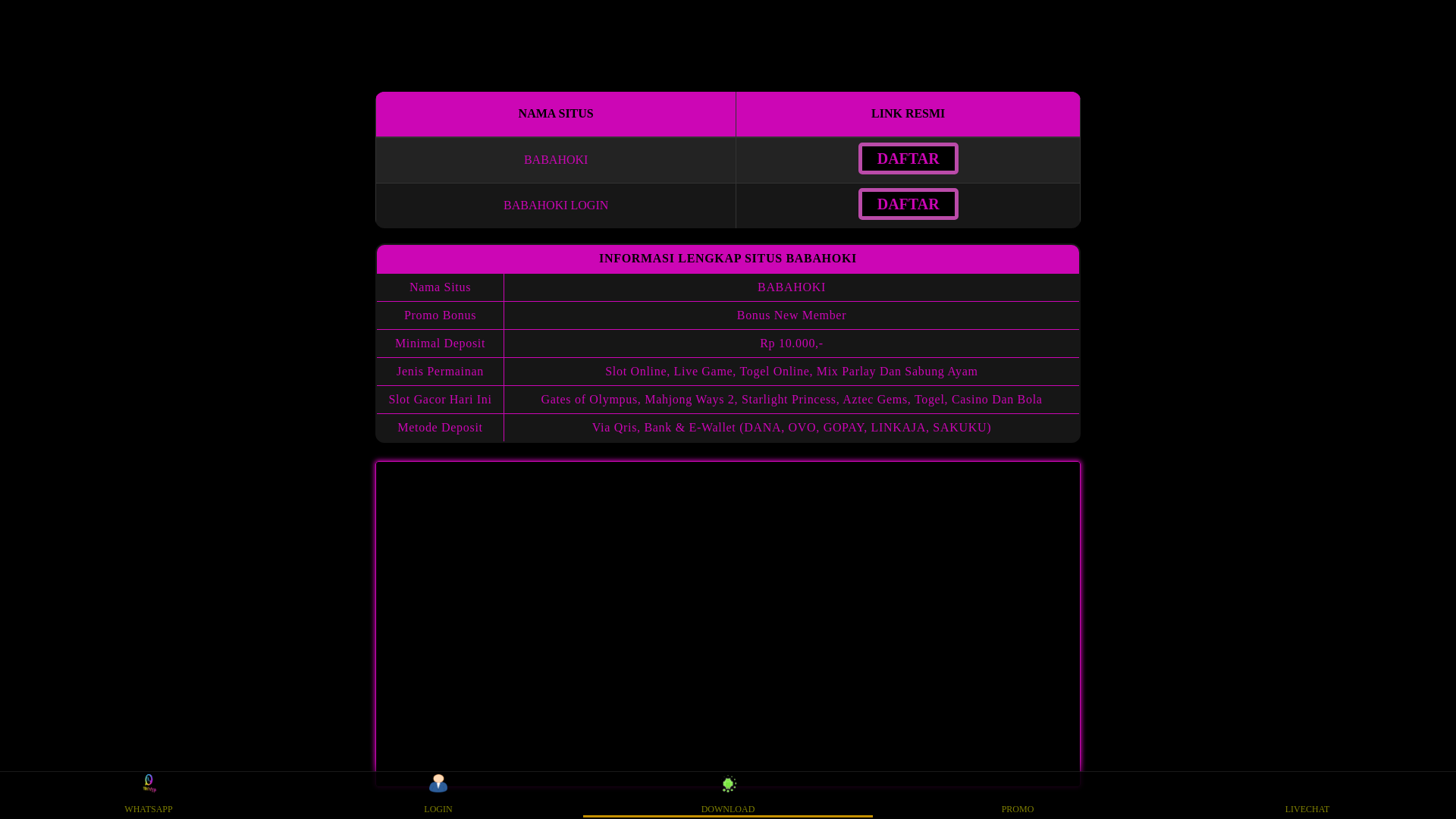 website screenshot of https://pasukanbabayo.pages.dev/