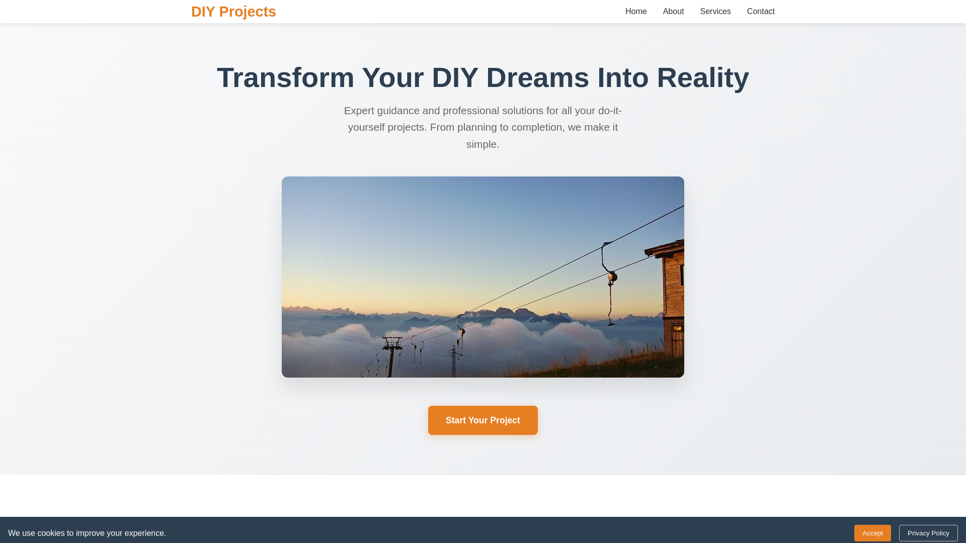 website screenshot of https://projectprofusion.digital/
