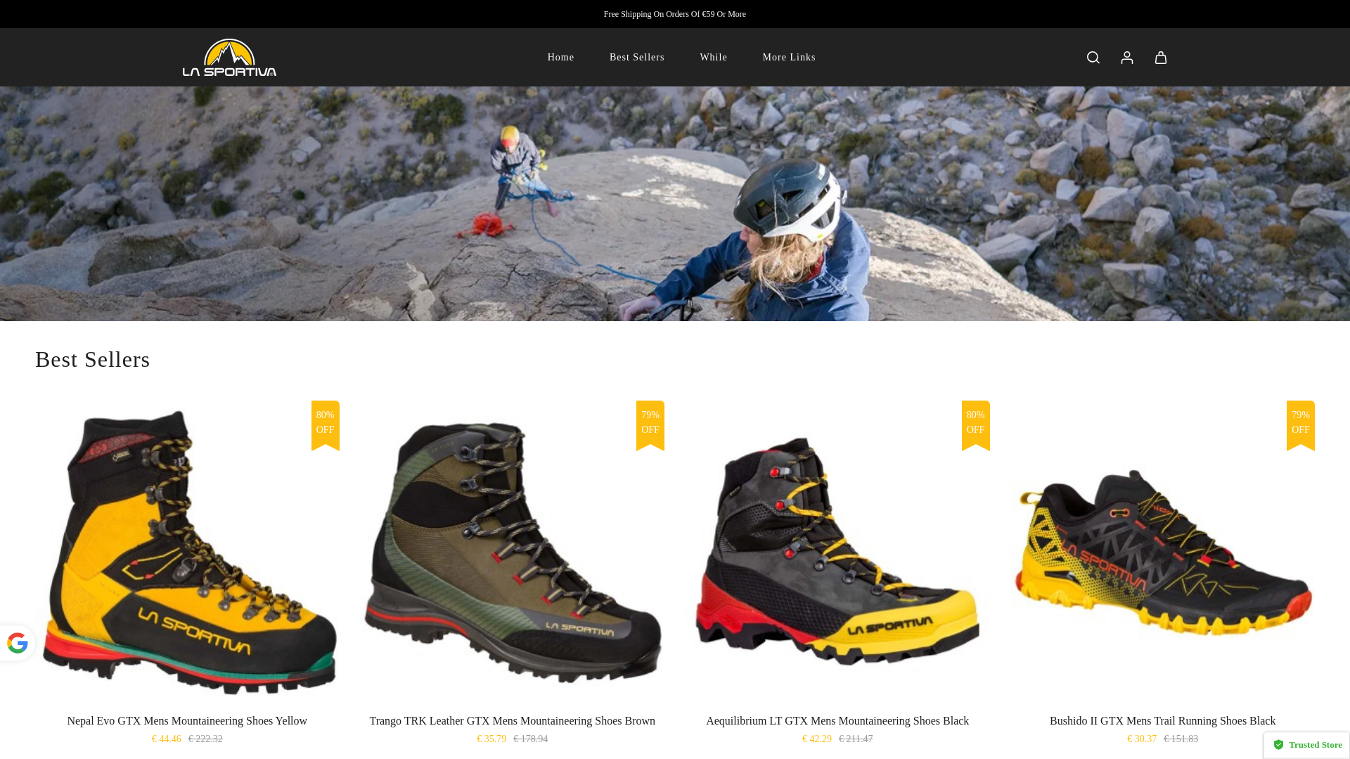 website screenshot of https://lasportlvashoes.com